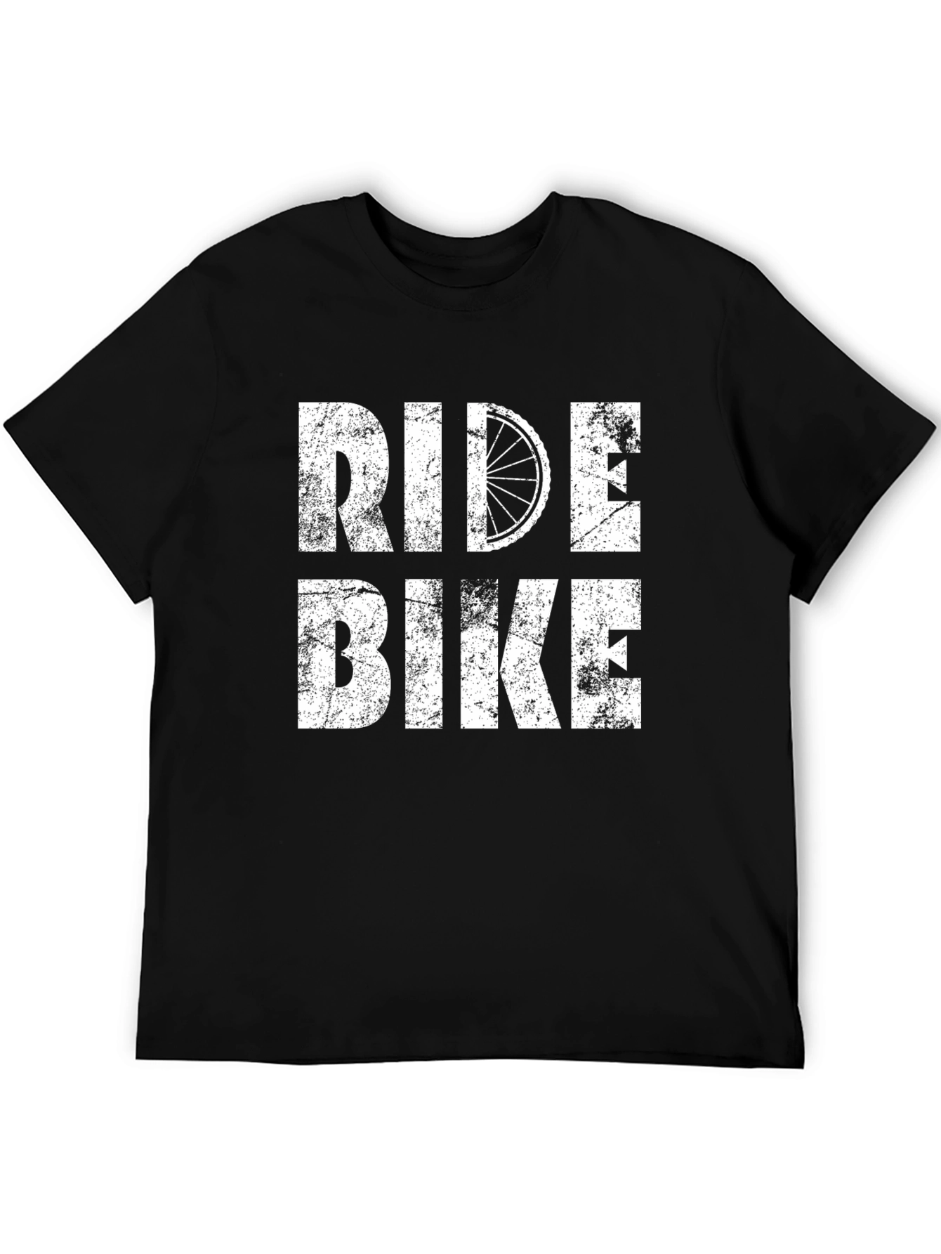 Ride Bike Graphic Tee - Black Cotton T-Shirt
