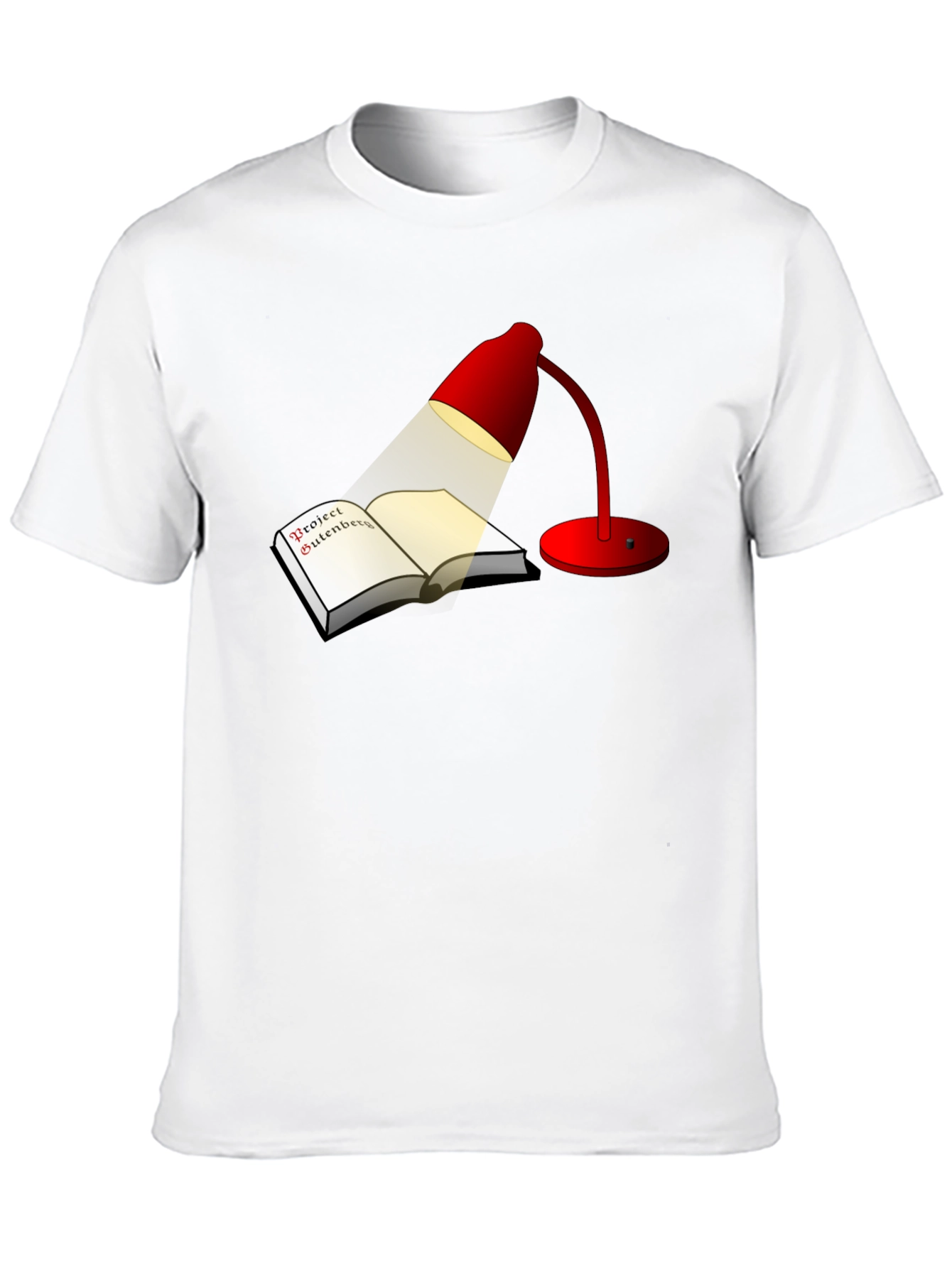 Project Gutenberg Red Lamp Black Tee