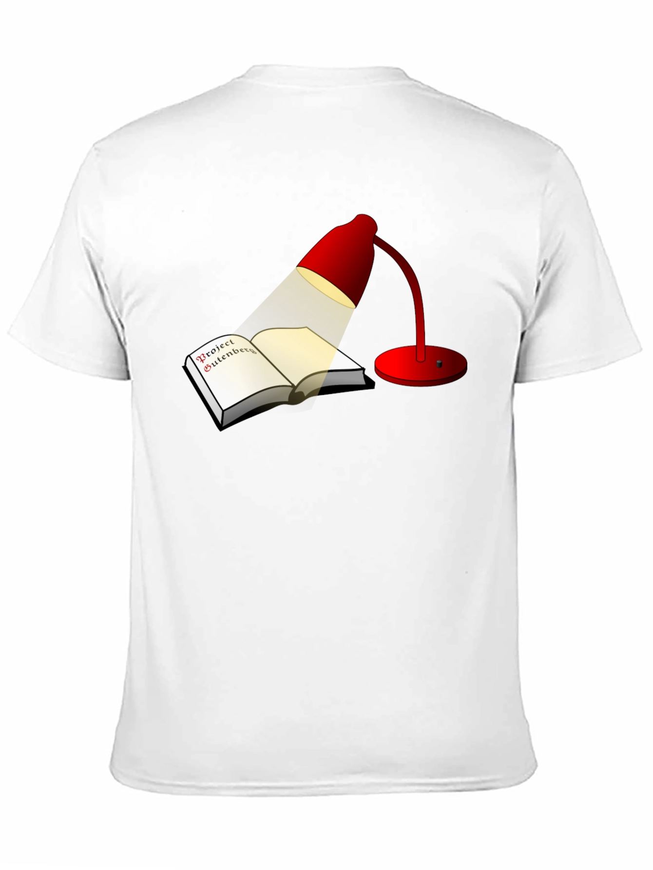 Project Gutenberg Red Lamp Black Tee