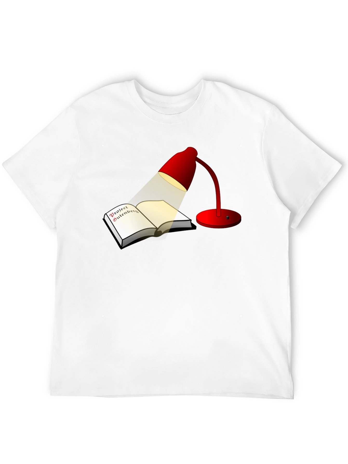 Project Gutenberg Red Lamp Black Tee