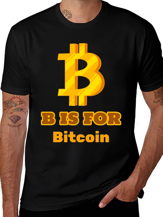 Bitcoin T-Shirt - B is for Bitcoin - Crypto Tee