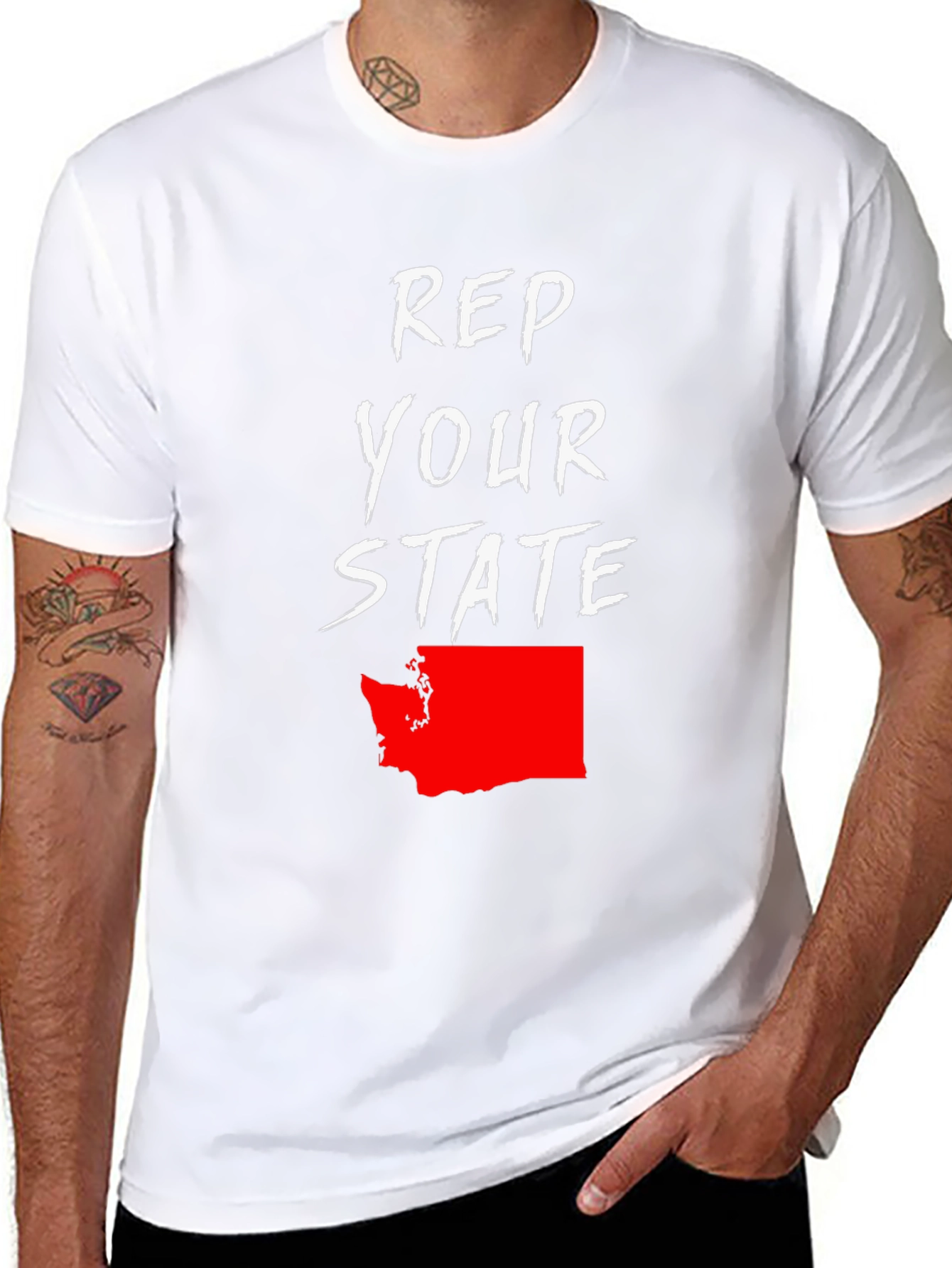 Rep Your State Graphic Tee - Washington Pride