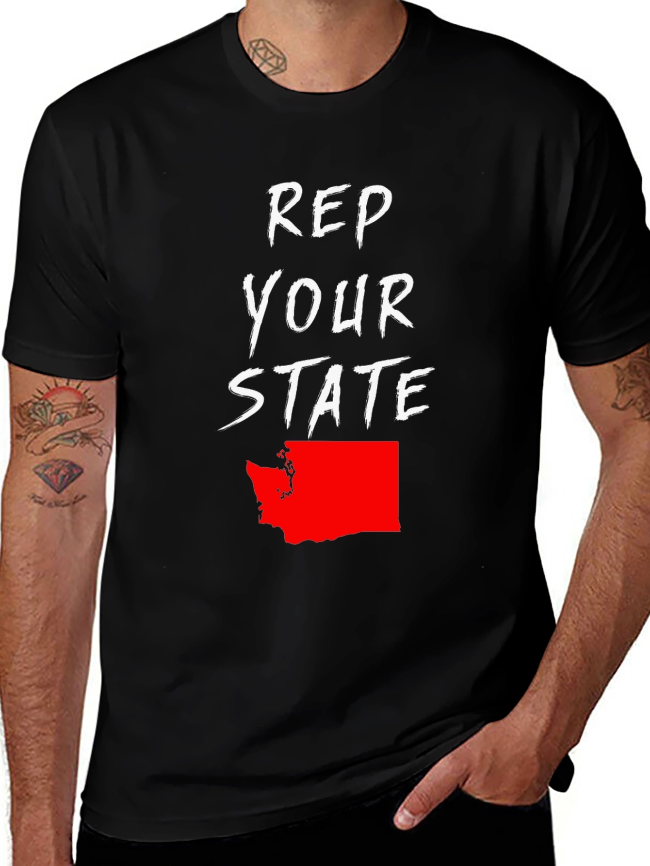 Rep Your State Graphic Tee - Washington Pride