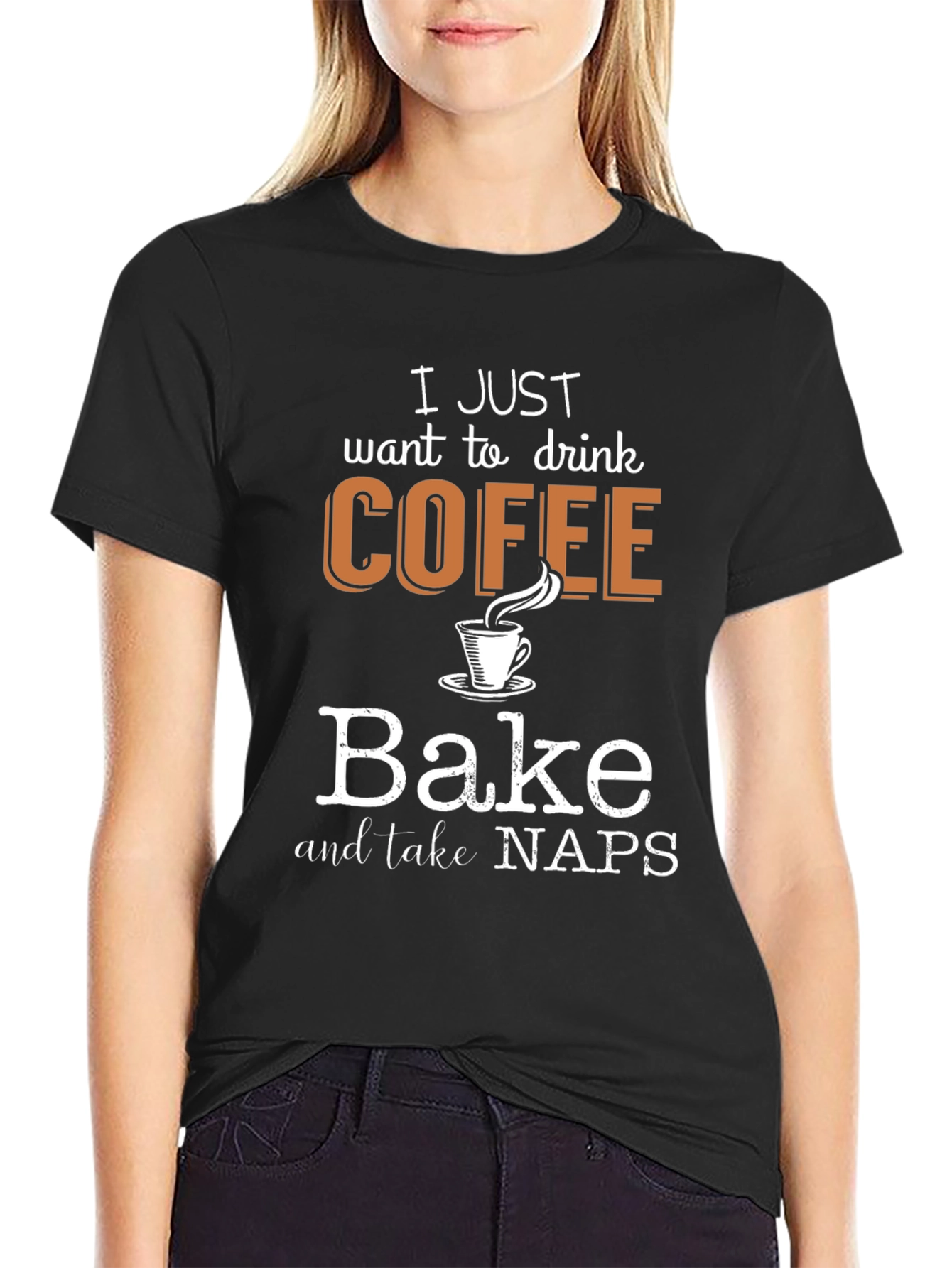 Coffee Bake Naps Graphic T-Shirt