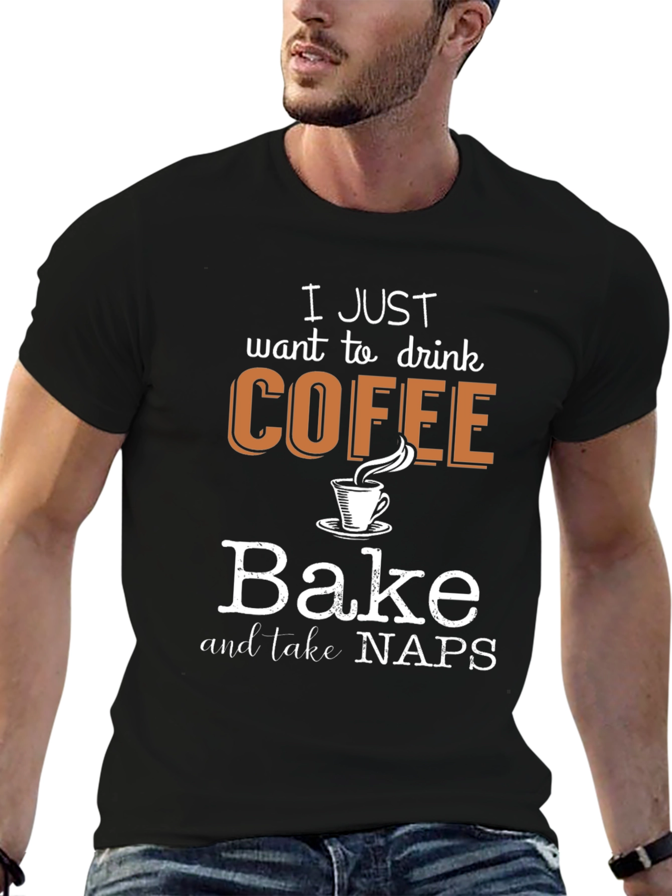 Coffee Bake Naps Graphic T-Shirt