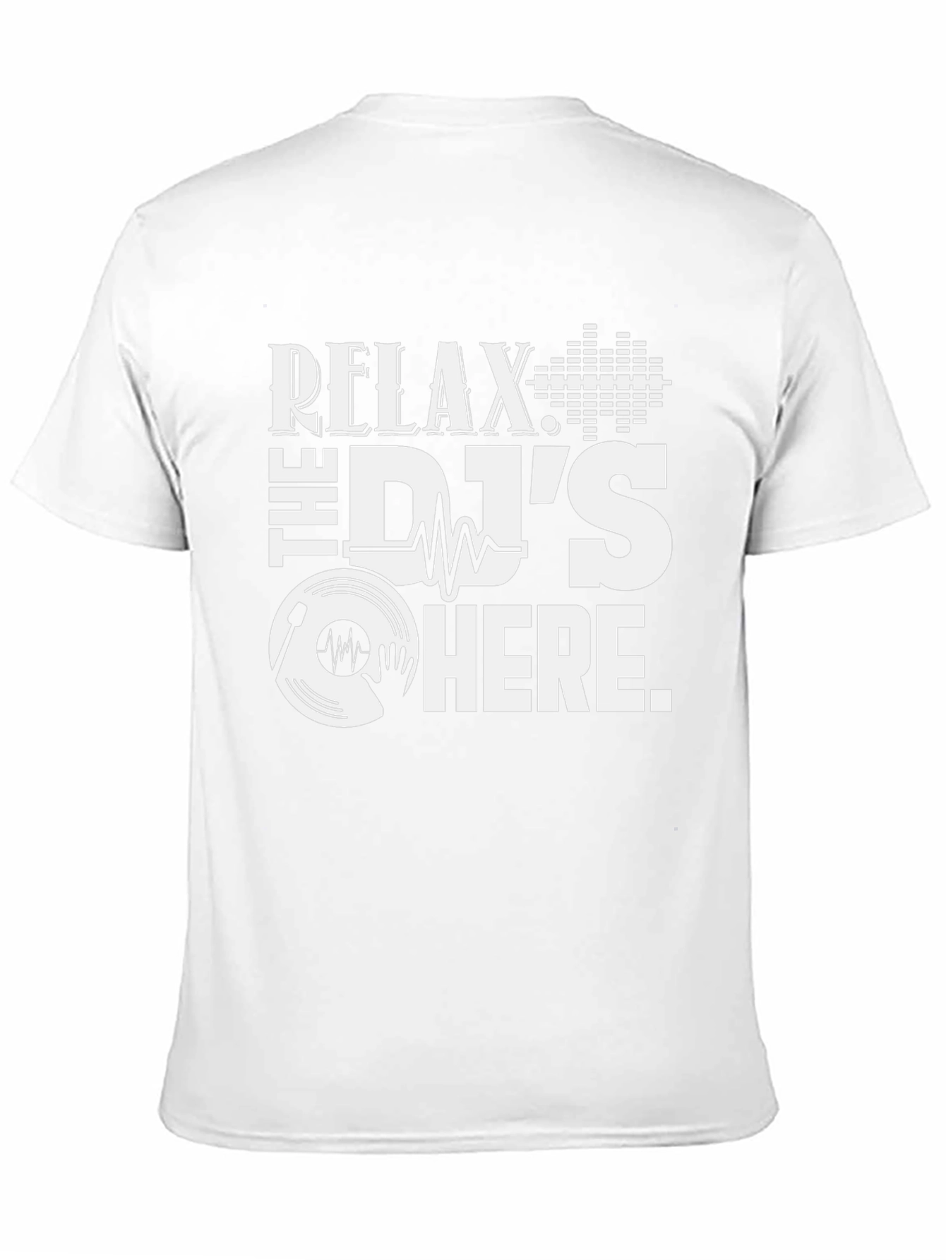 Relax The DJs Here Black T-Shirt
