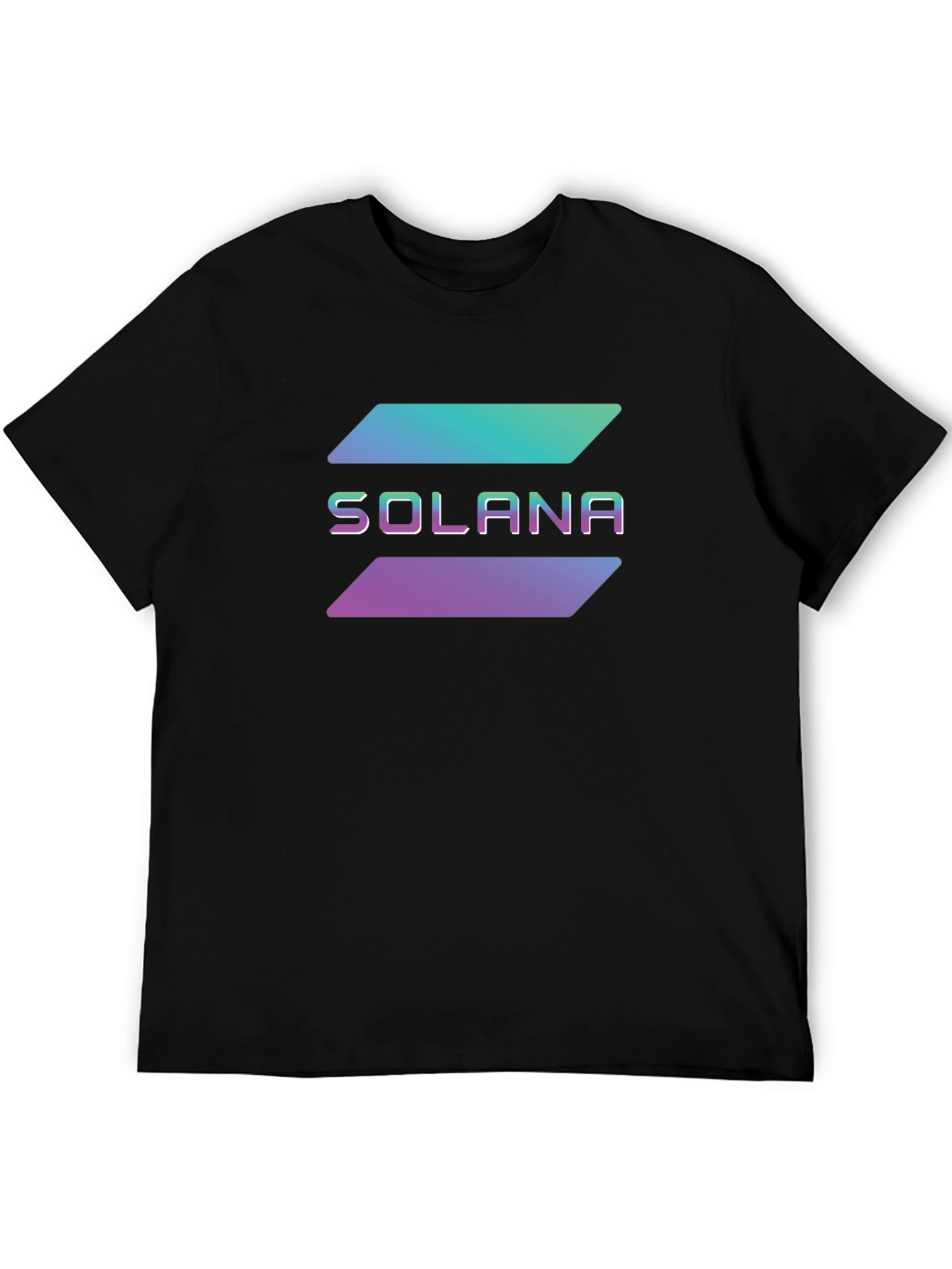 Solana Crypto T-Shirt - Black