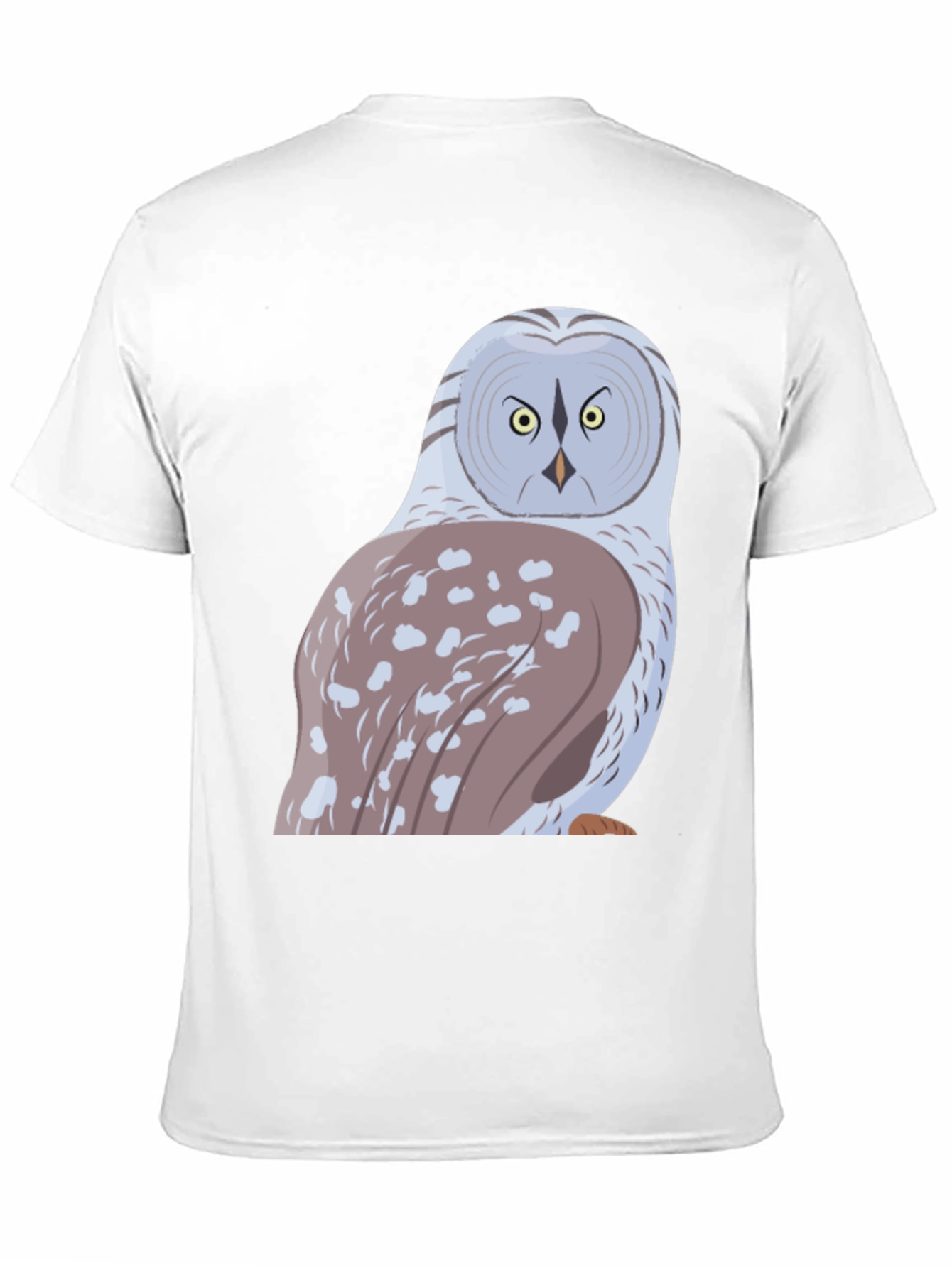 Owl Graphic Print T-Shirt - Black