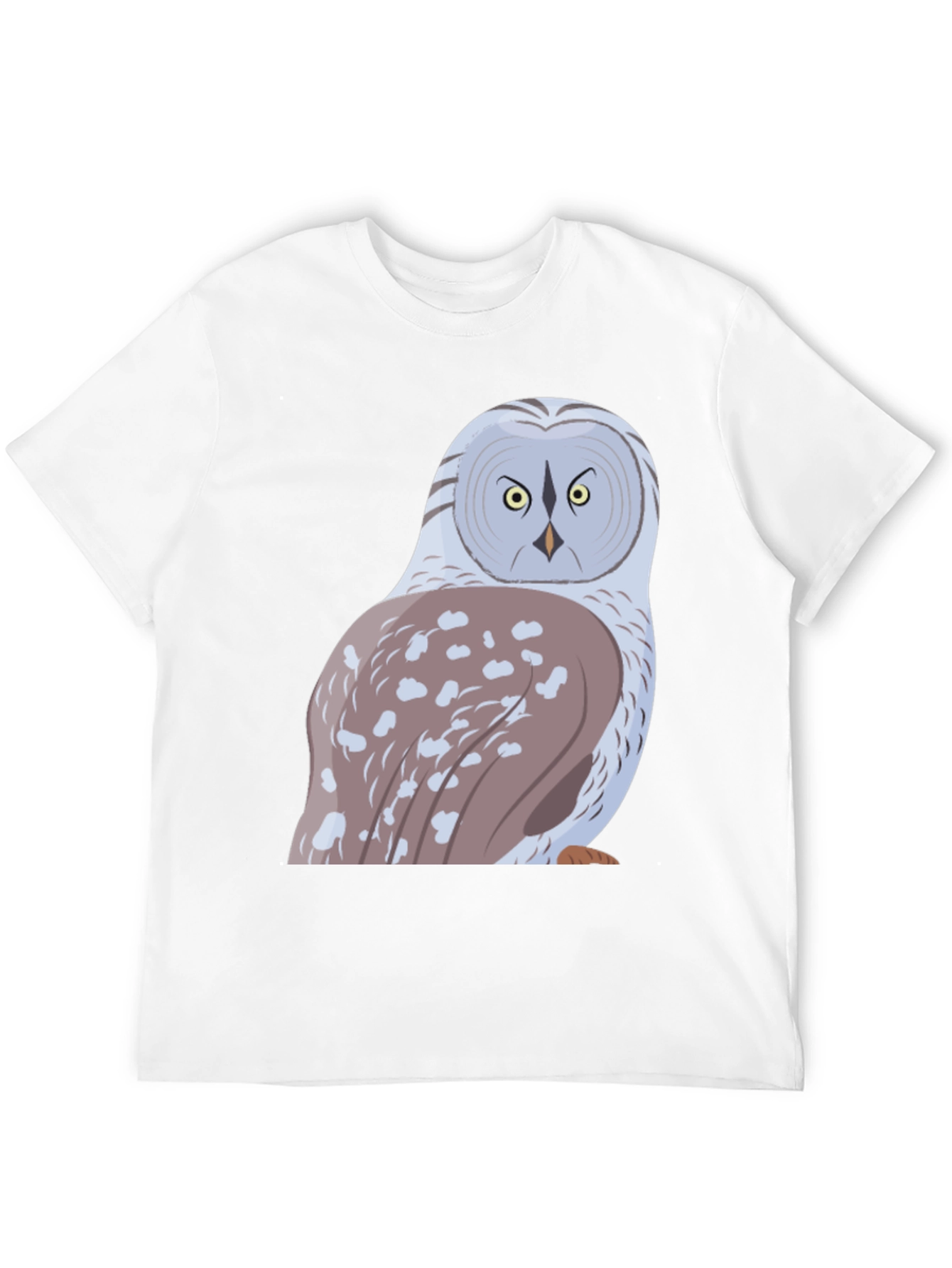Owl Graphic Print T-Shirt - Black