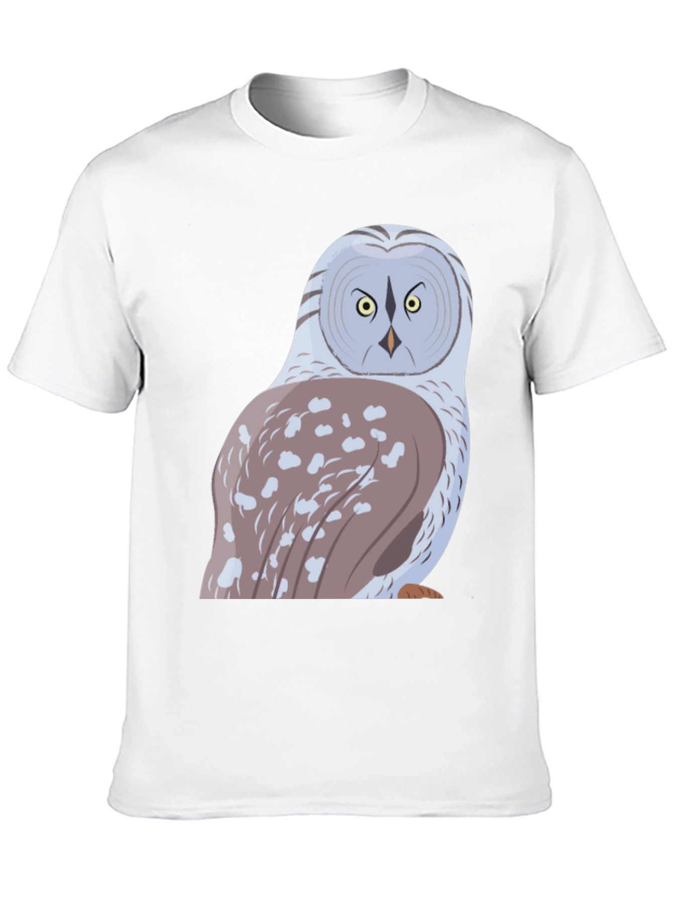 Owl Graphic Print T-Shirt - Black