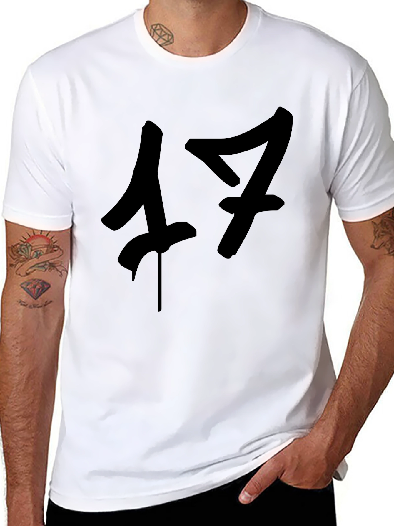 Modern Number 17 Graphic Tee