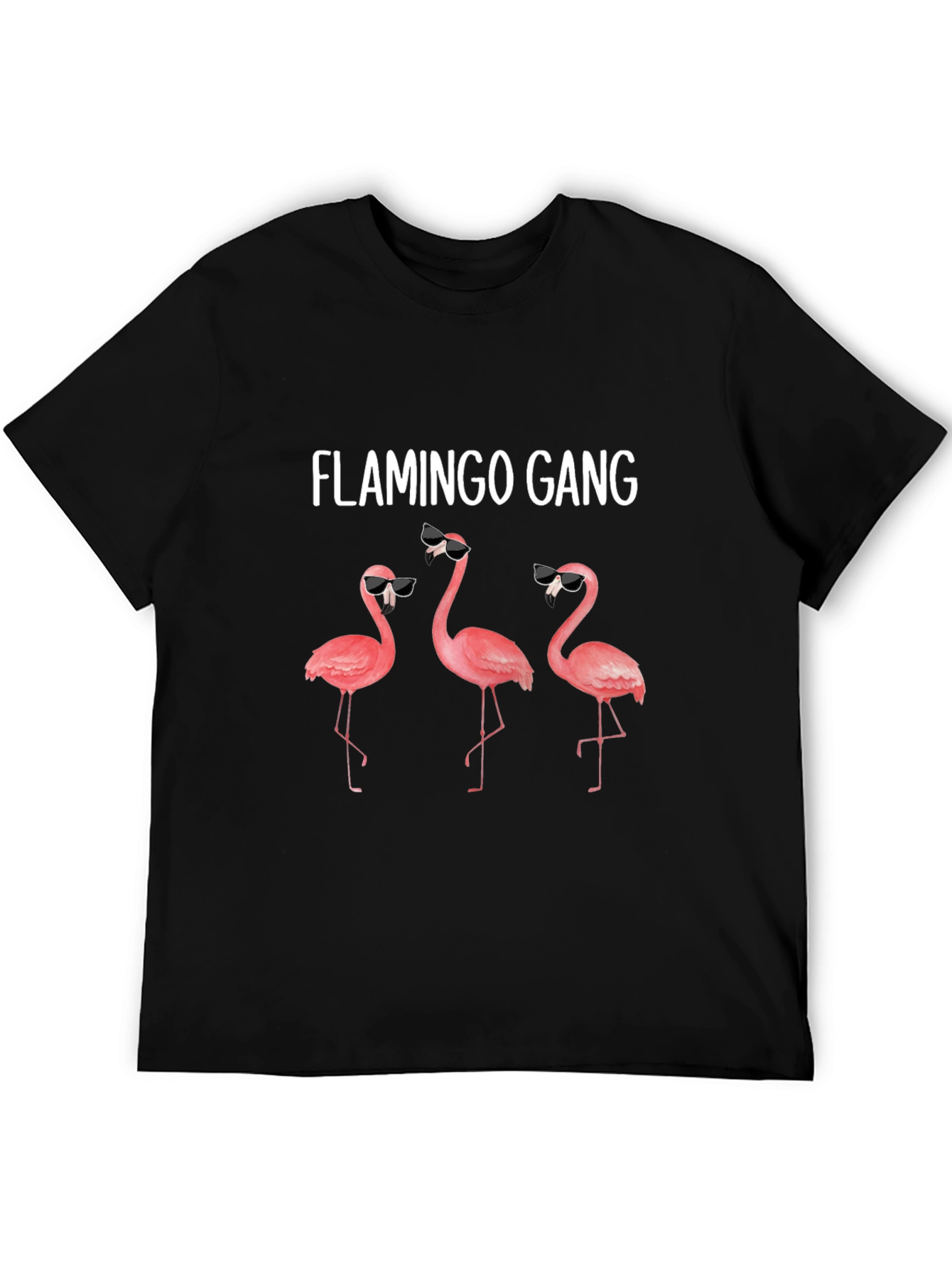 Flamingo Gang Graphic Tee - Cool Animal Print