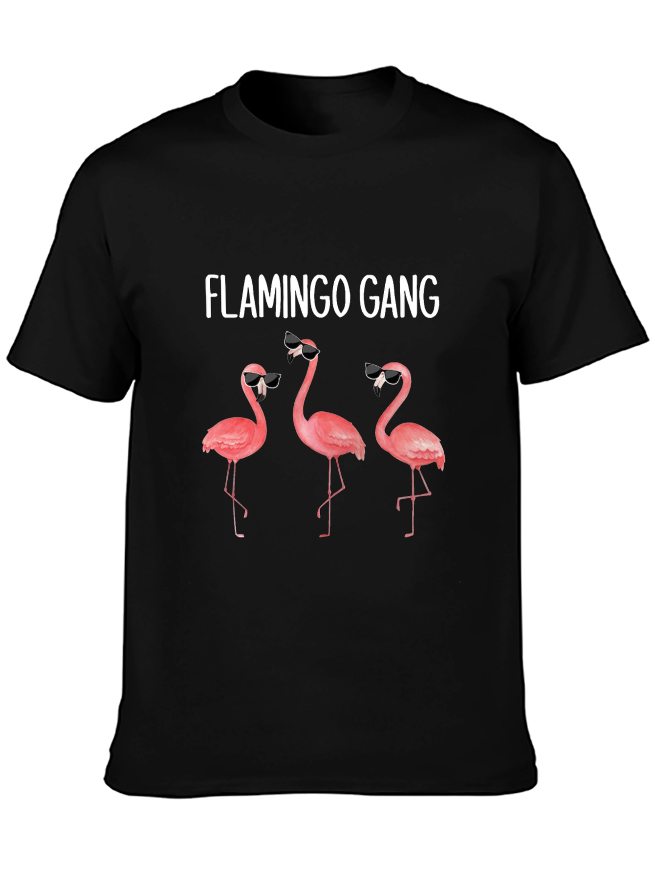 Flamingo Gang Graphic Tee - Cool Animal Print