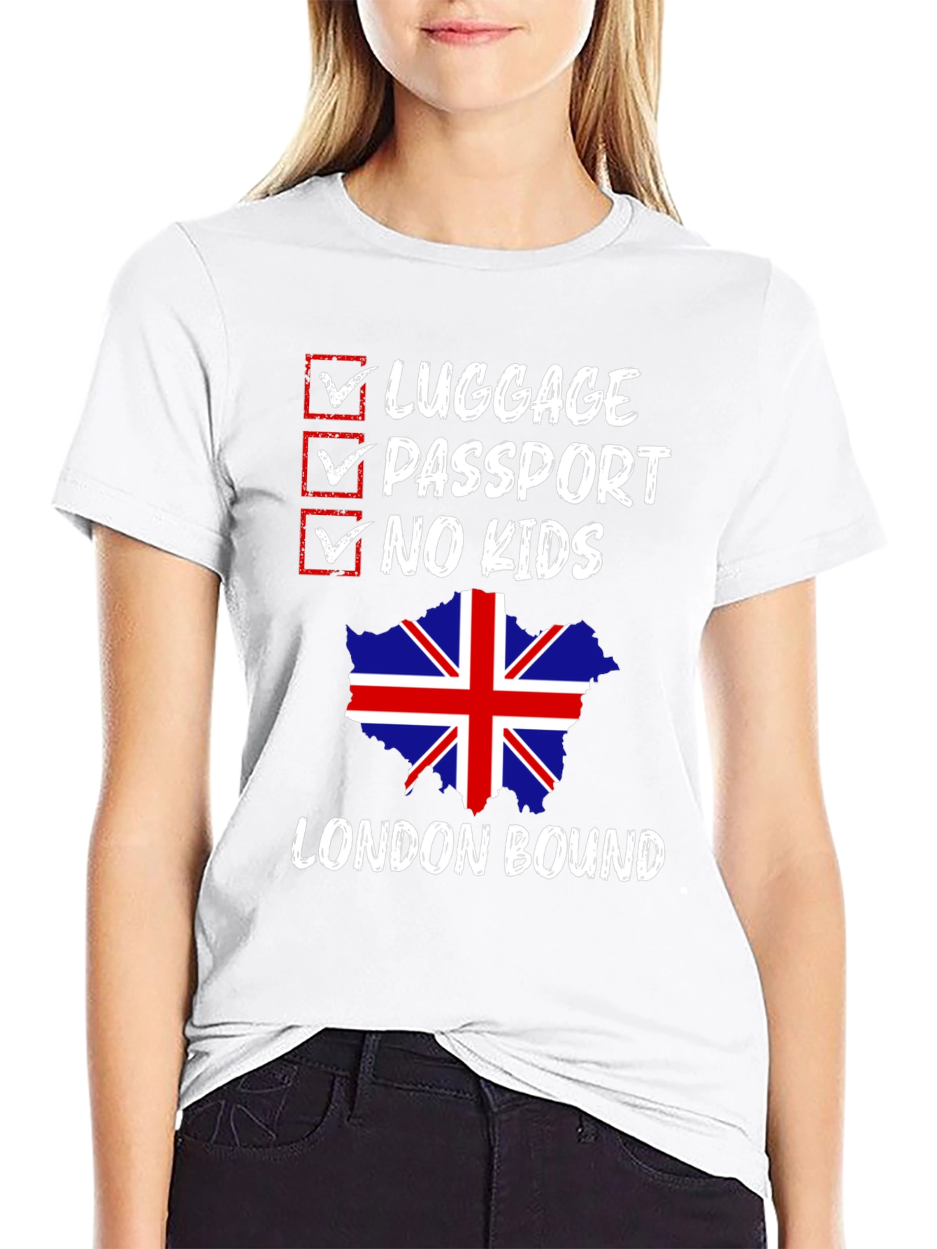London Bound Graphic Tee - No Kids Allowed!