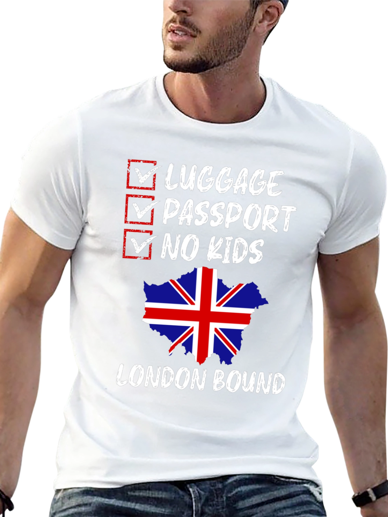 London Bound Graphic Tee - No Kids Allowed!