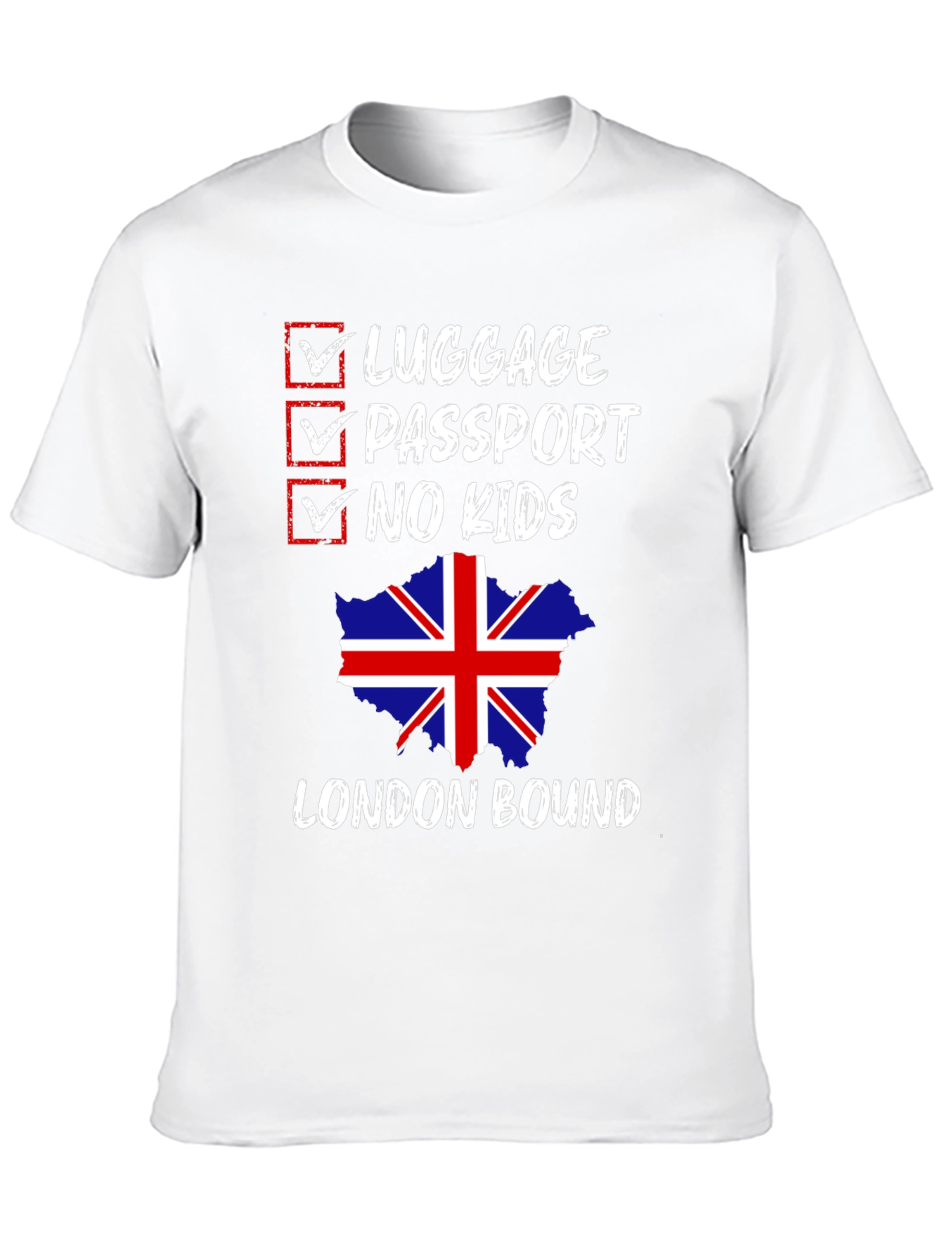 London Bound Graphic Tee - No Kids Allowed!