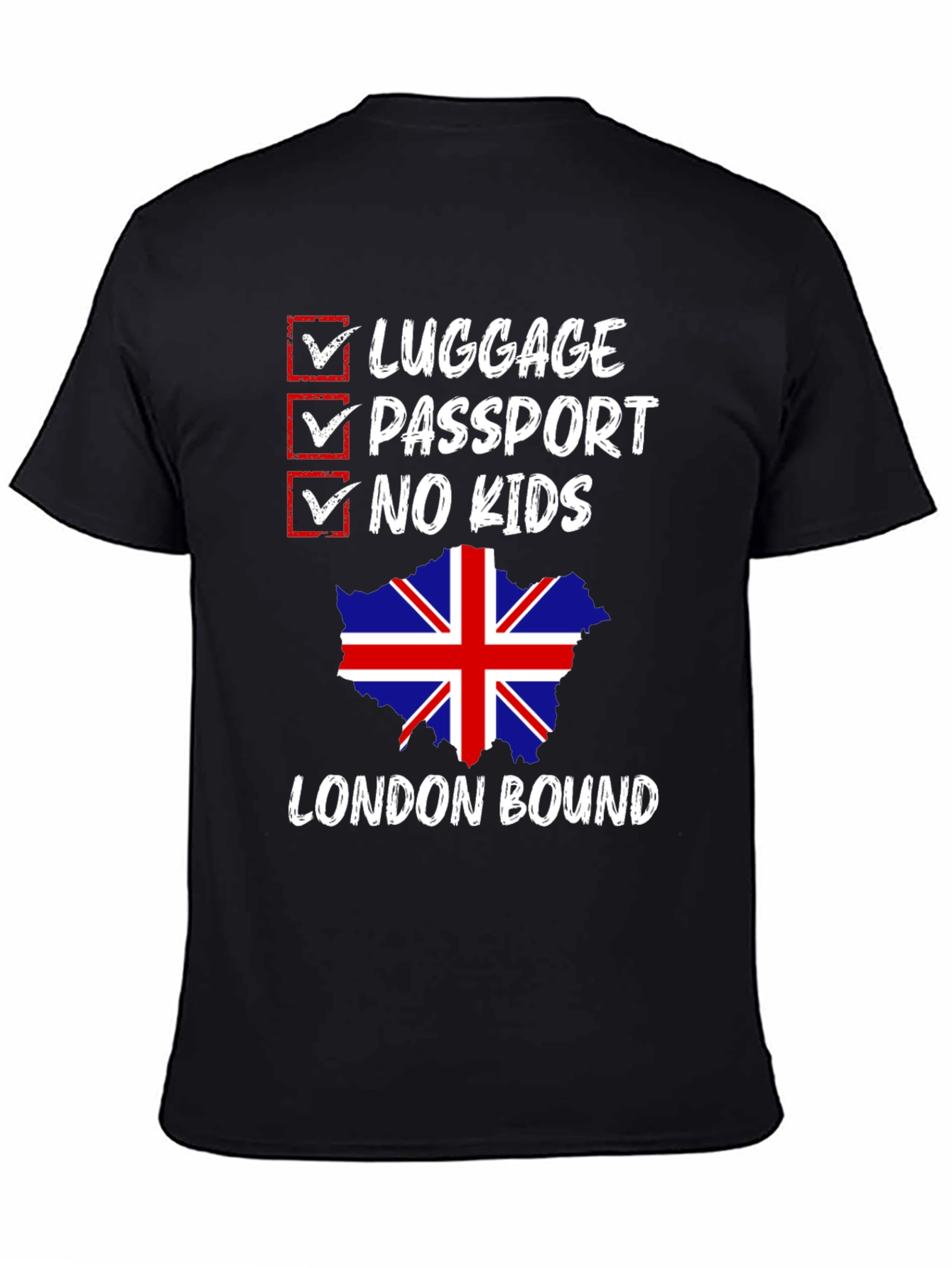 London Bound Graphic Tee - No Kids Allowed!