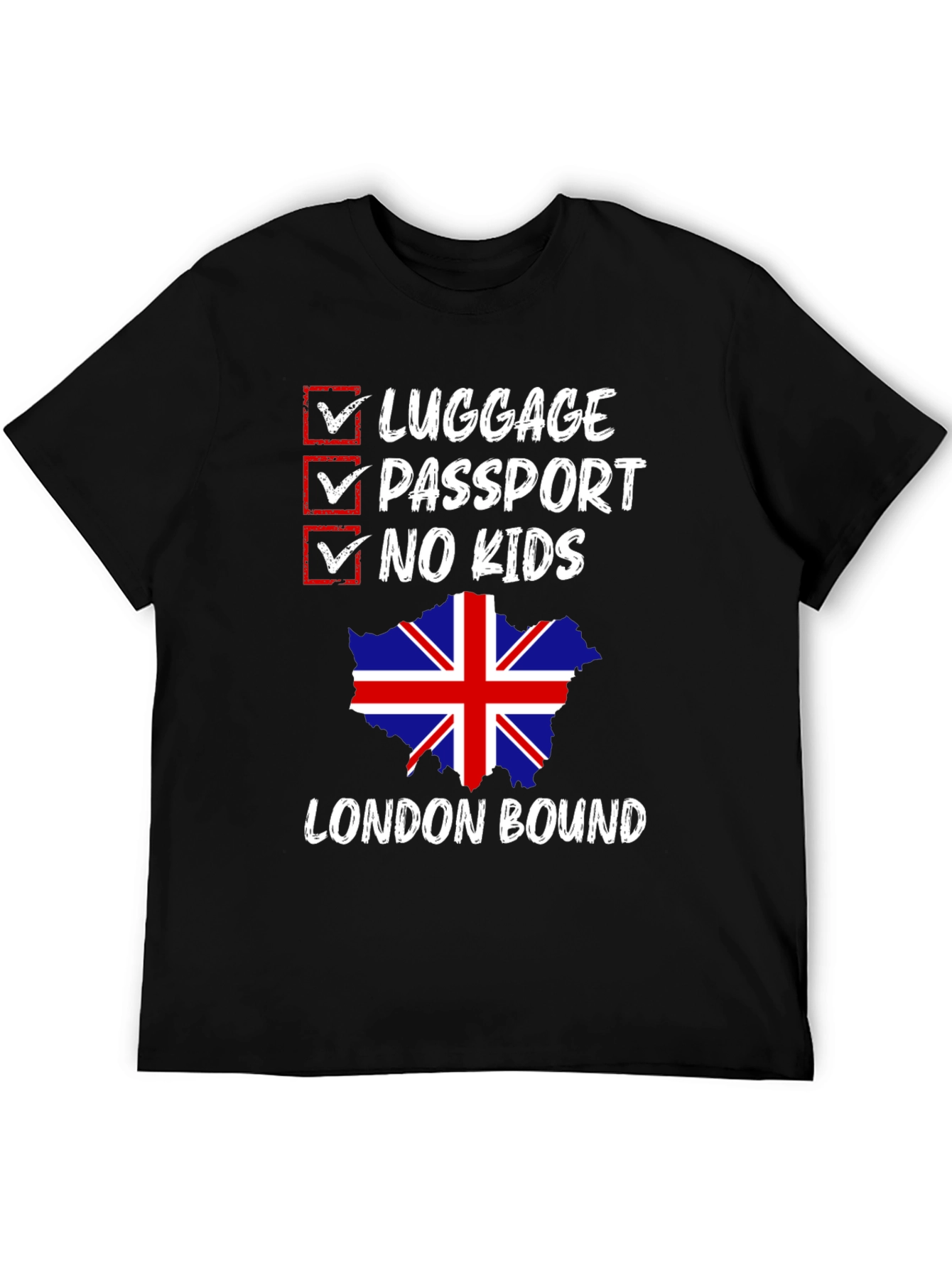 London Bound Graphic Tee - No Kids Allowed!