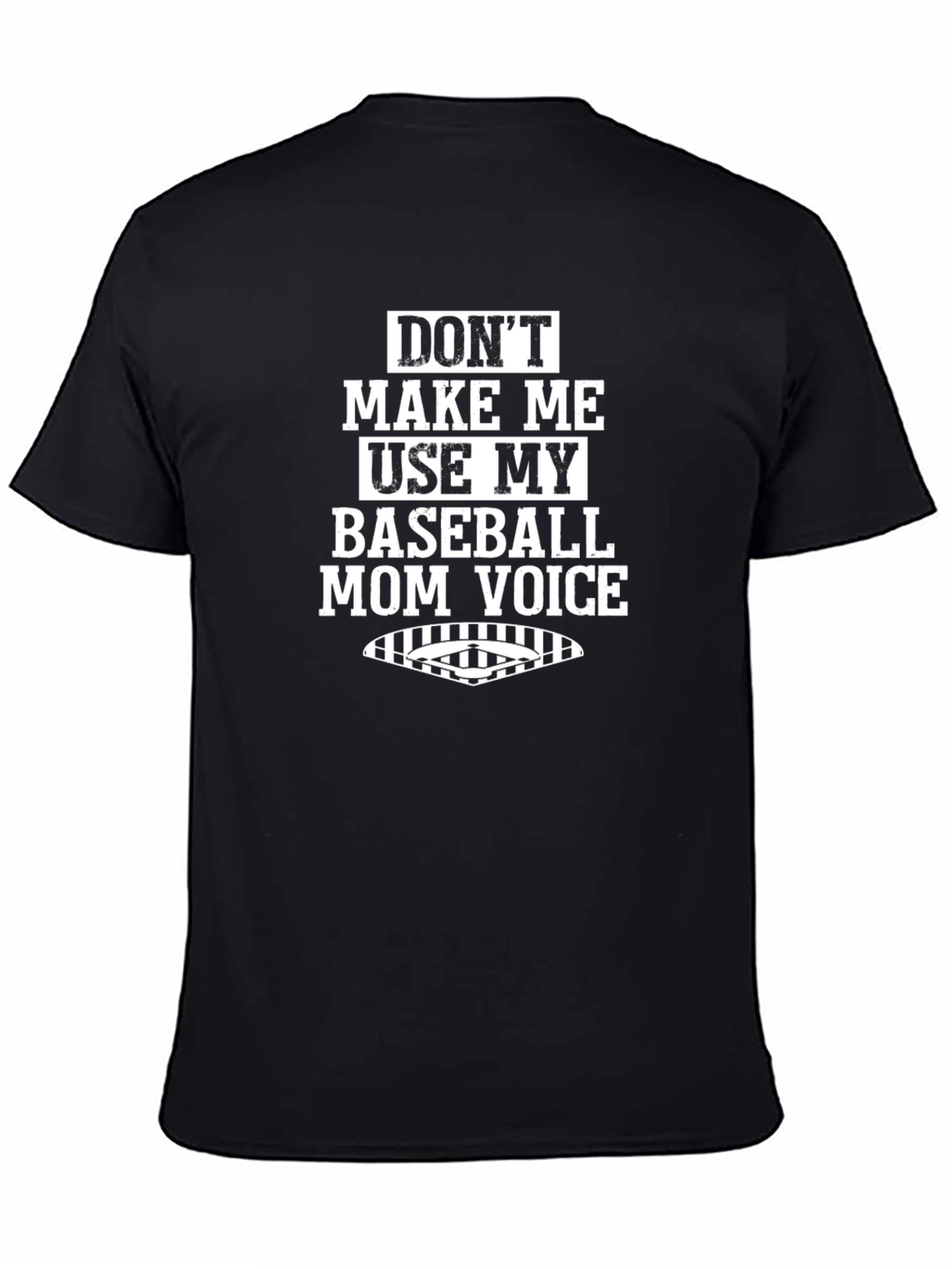 Baseball Mom Voice T-Shirt Funny Graphic Tee