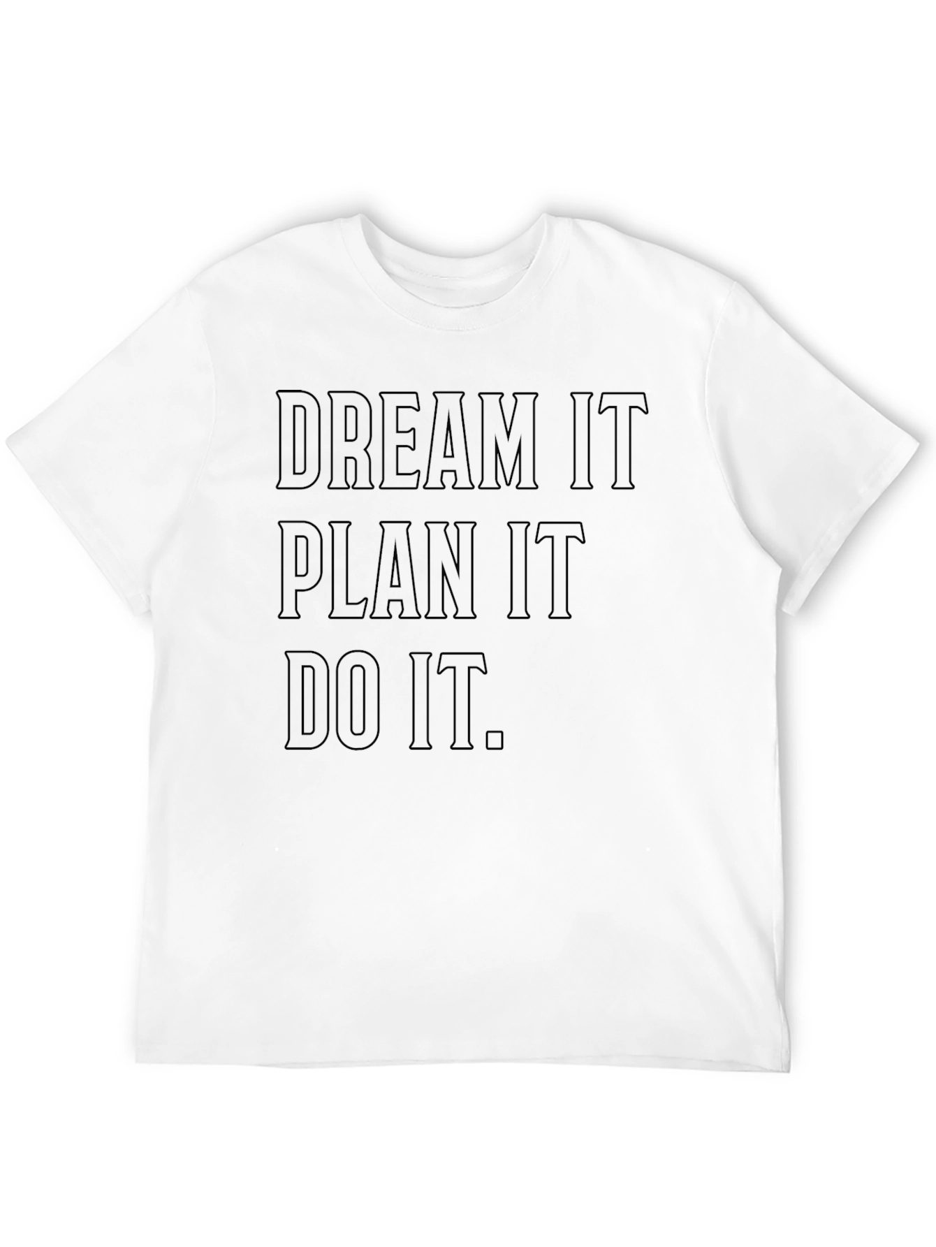 Dream Plan Do It Black Graphic Tee