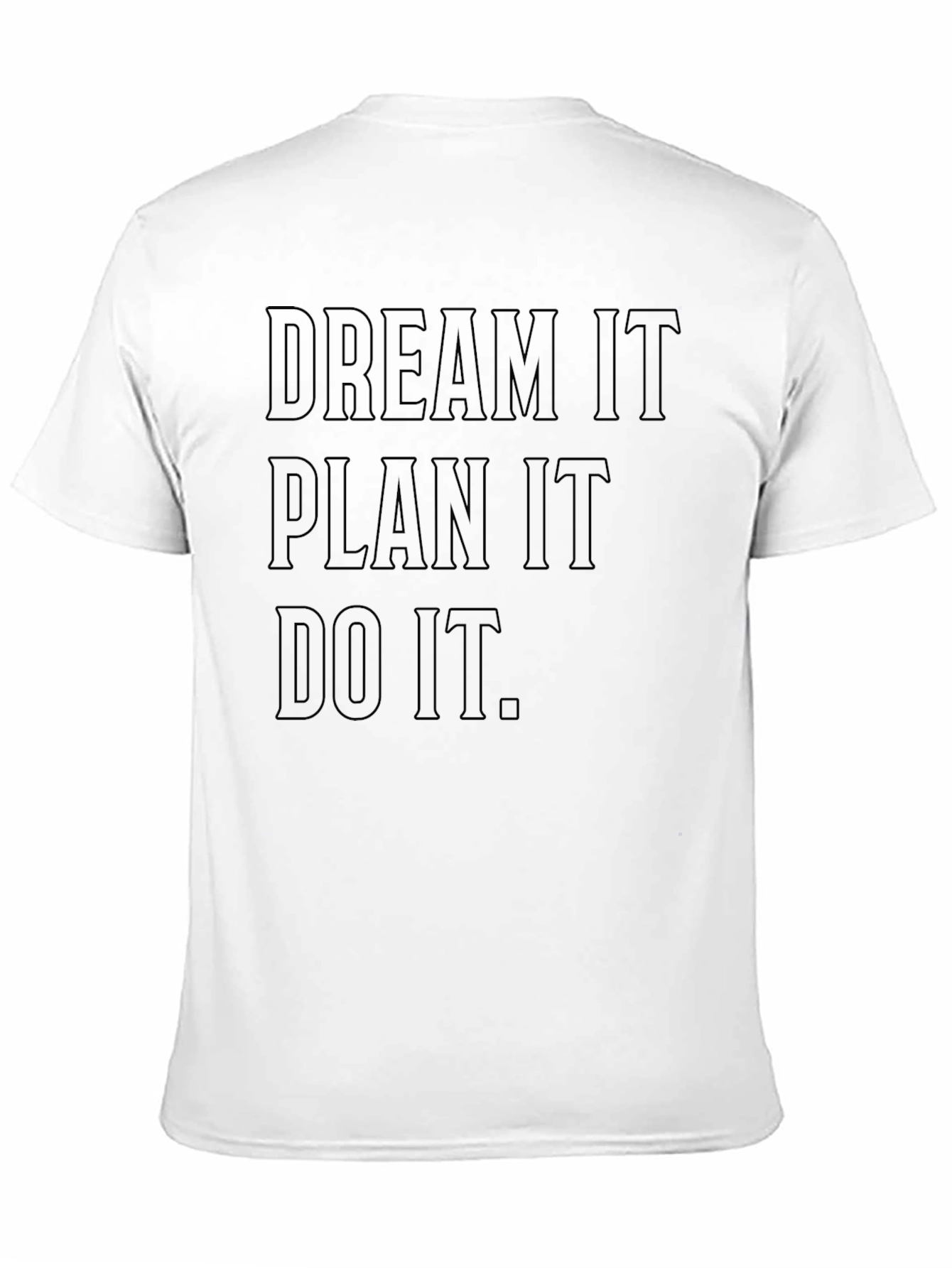 Dream Plan Do It Black Graphic Tee