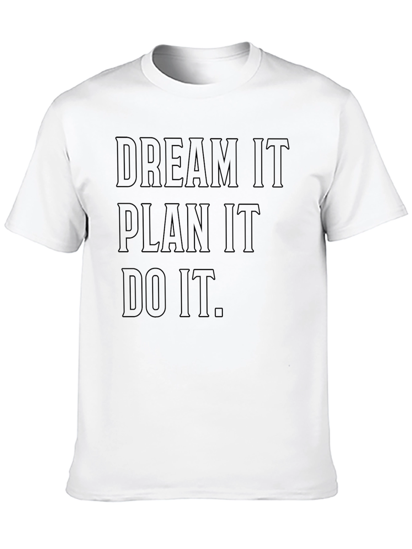 Dream Plan Do It Black Graphic Tee
