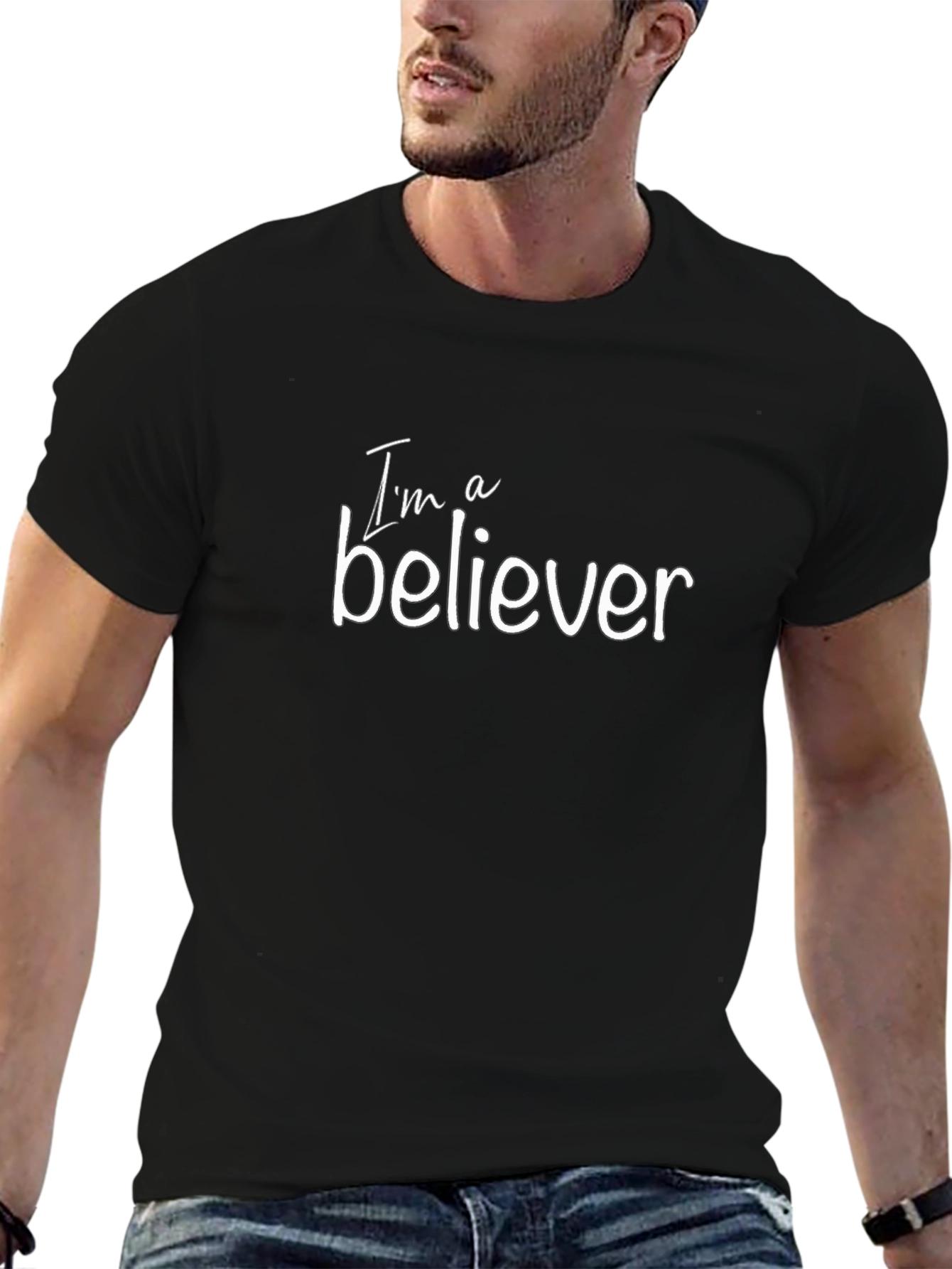 Im a Believer Graphic Tee - Black T-Shirt