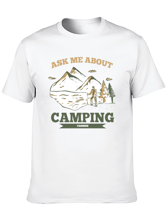 Camping Enthusiast T-Shirt: Ask Me About Camping