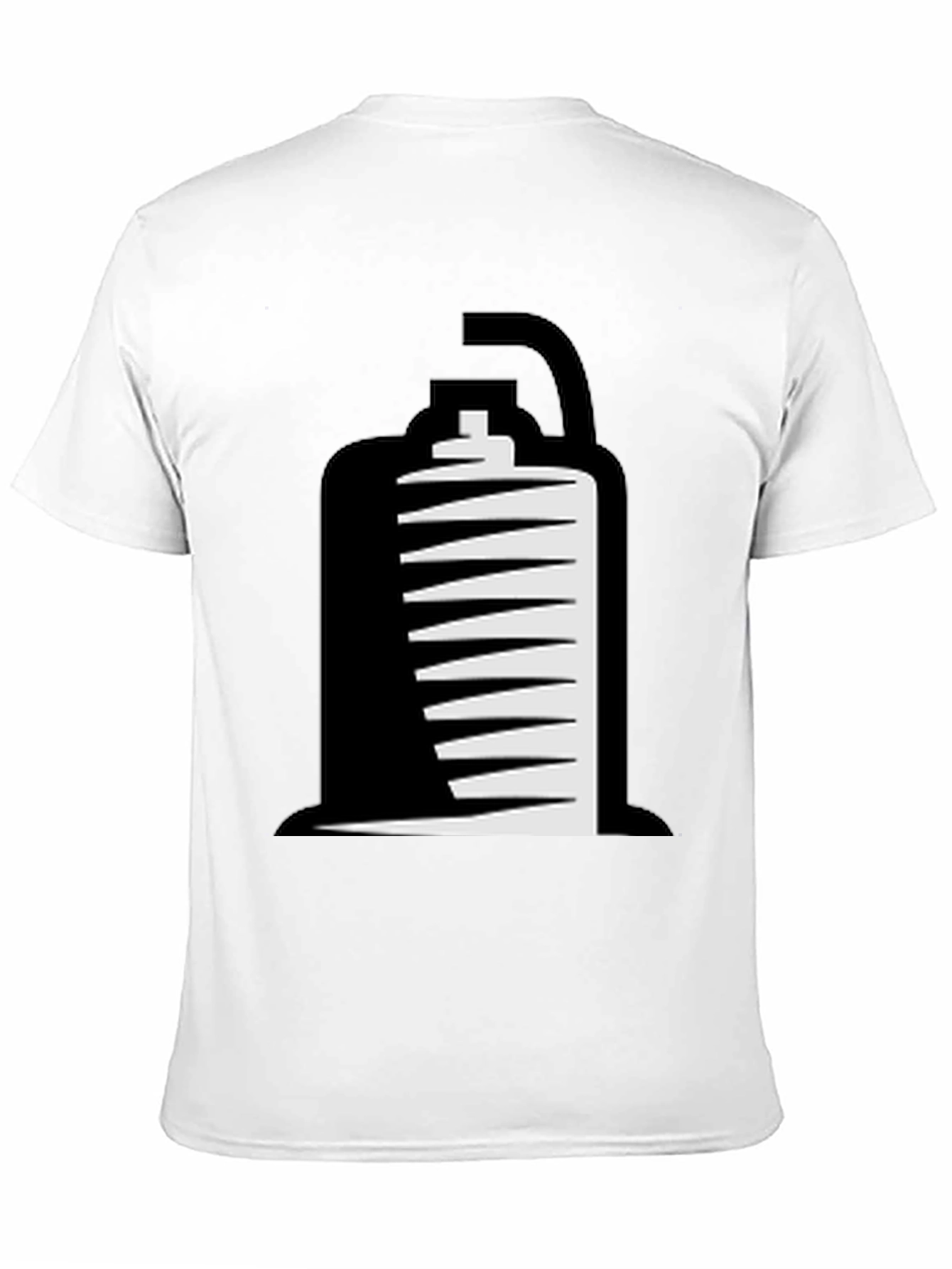 Mens Black T-Shirt with Shawarma Graphic