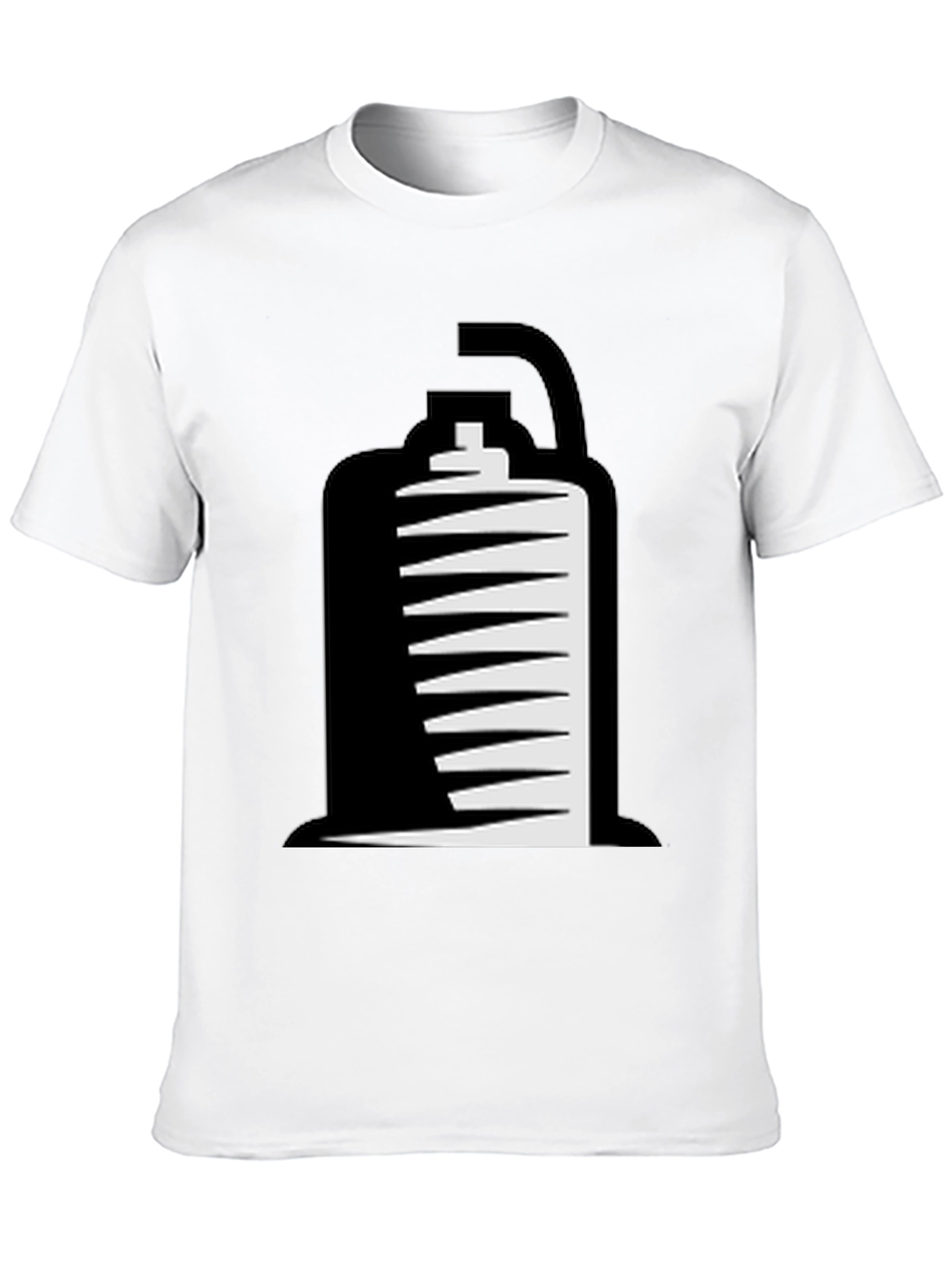 Mens Black T-Shirt with Shawarma Graphic