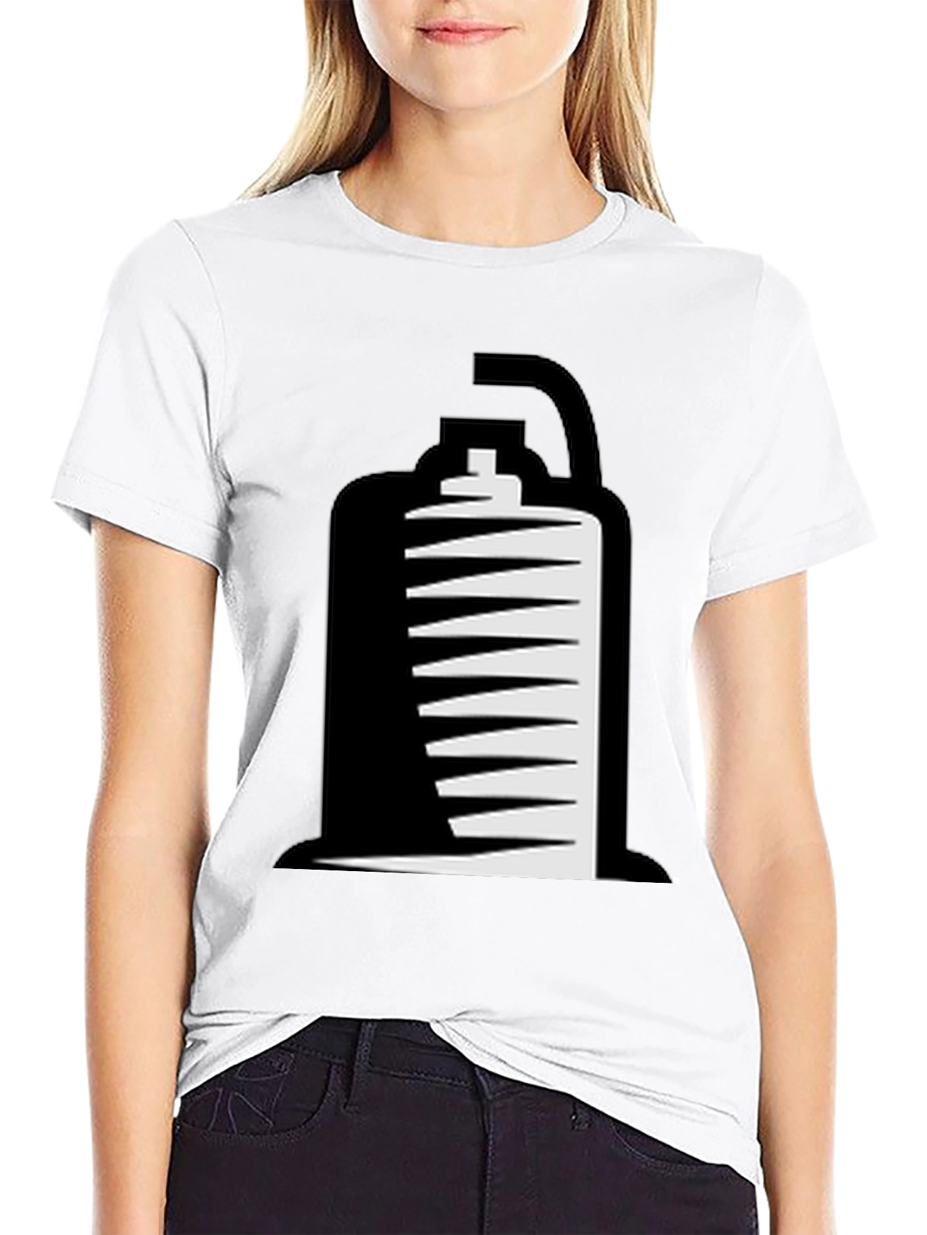 Mens Black T-Shirt with Shawarma Graphic