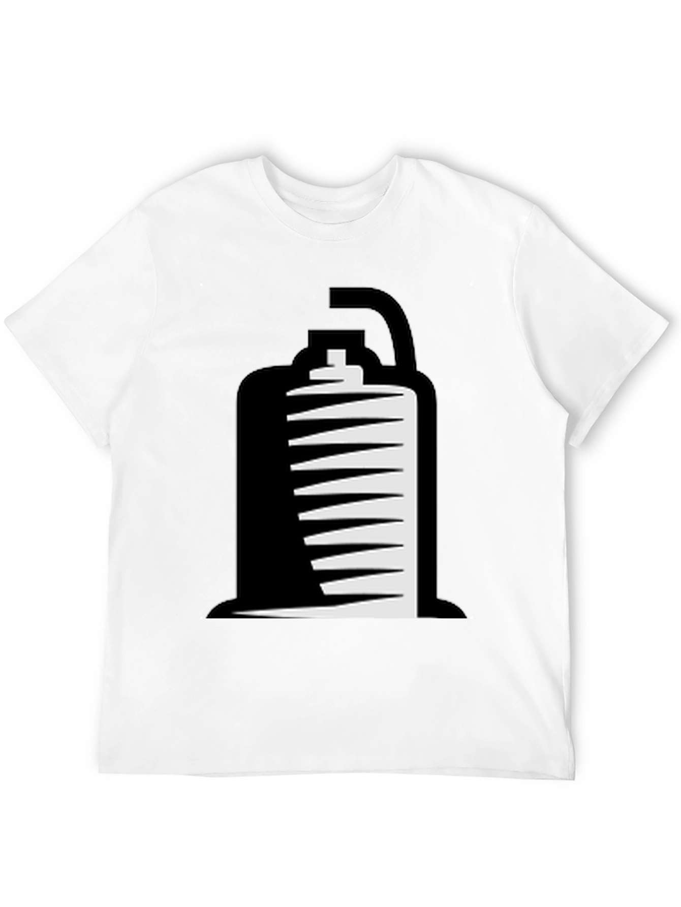 Mens Black T-Shirt with Shawarma Graphic