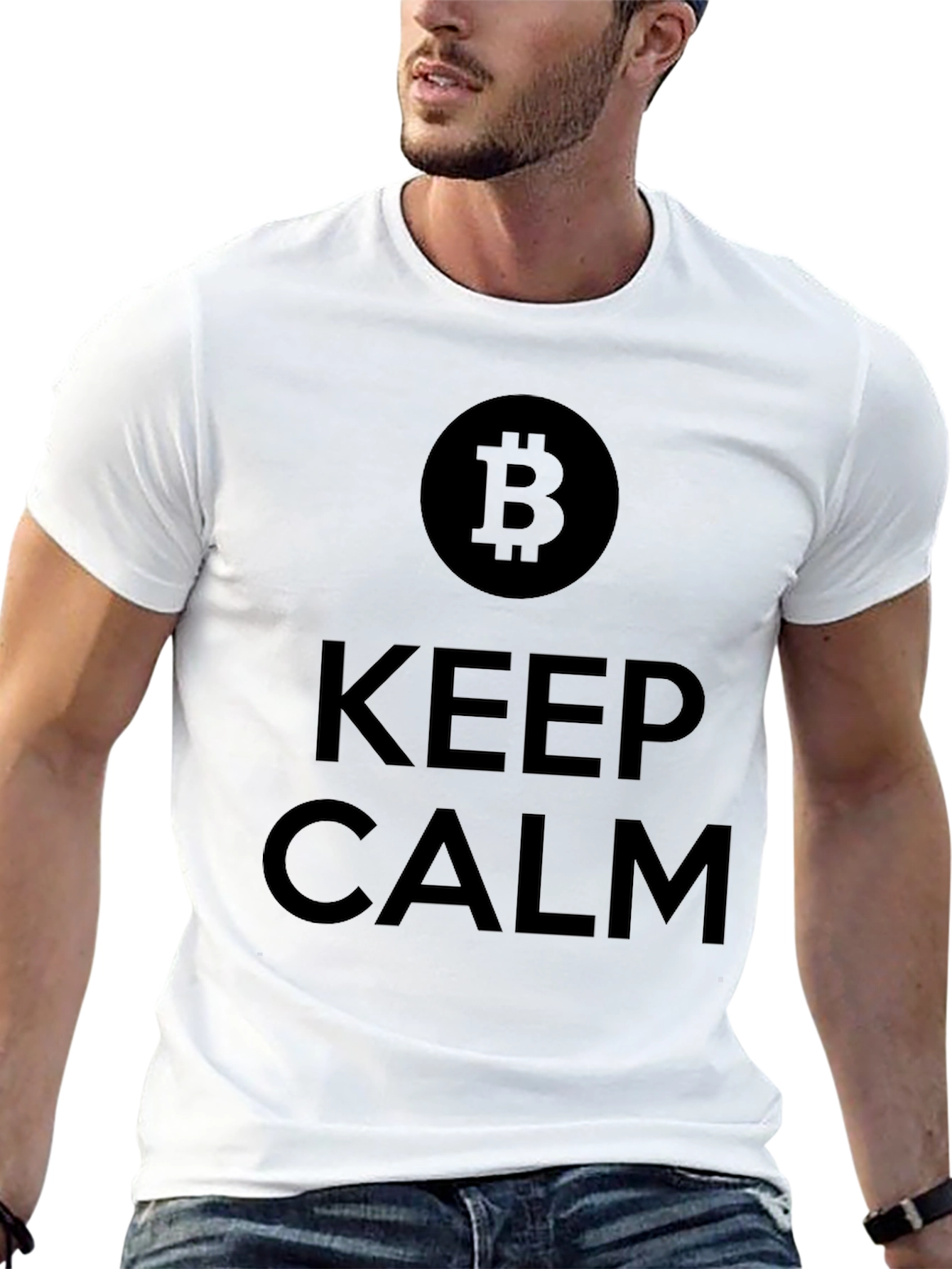 Keep Calm Bitcoin Crypto T-Shirt