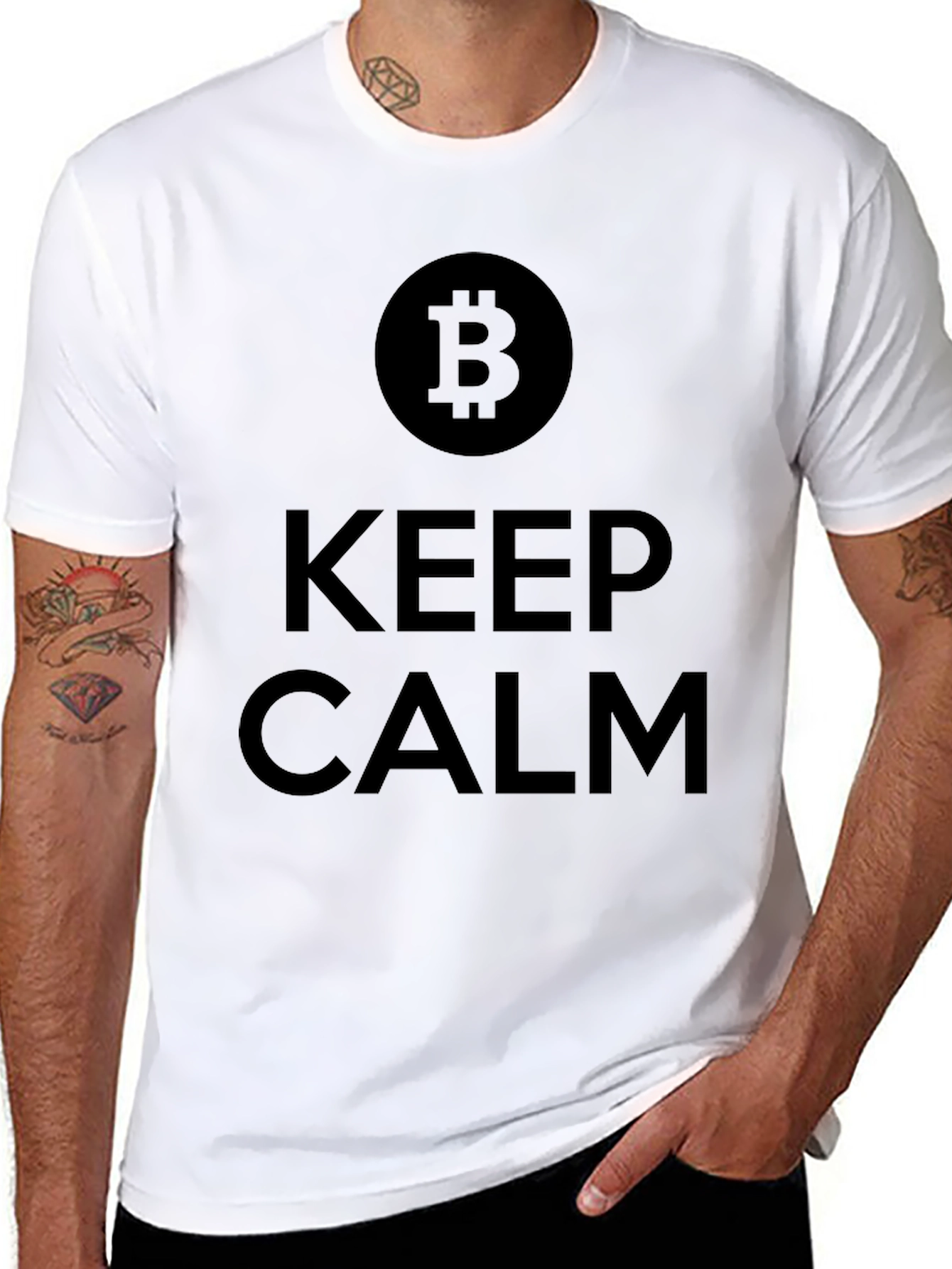 Keep Calm Bitcoin Crypto T-Shirt