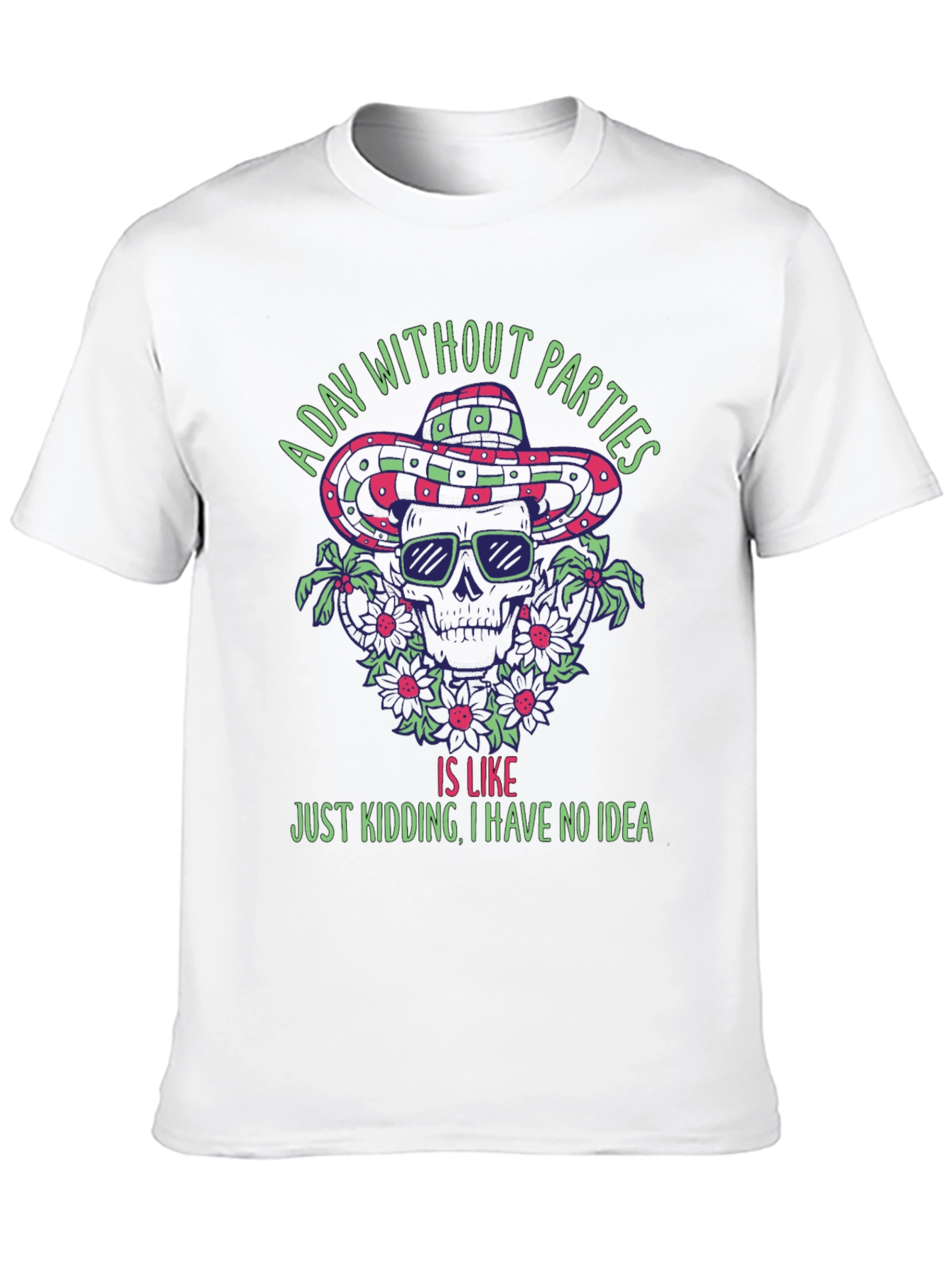 Party Skeleton T-Shirt - A Day Without Parties
