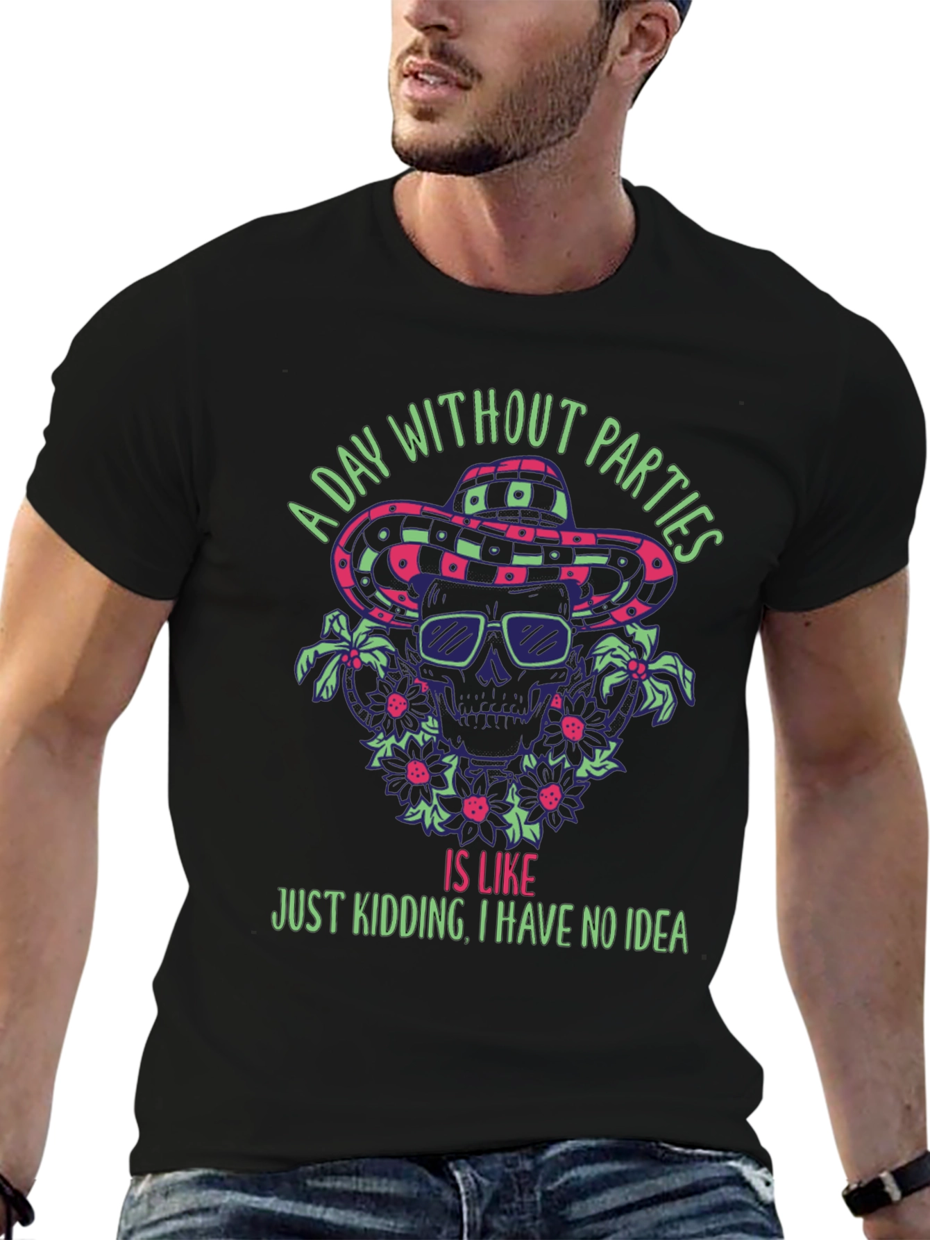 Party Skeleton T-Shirt - A Day Without Parties