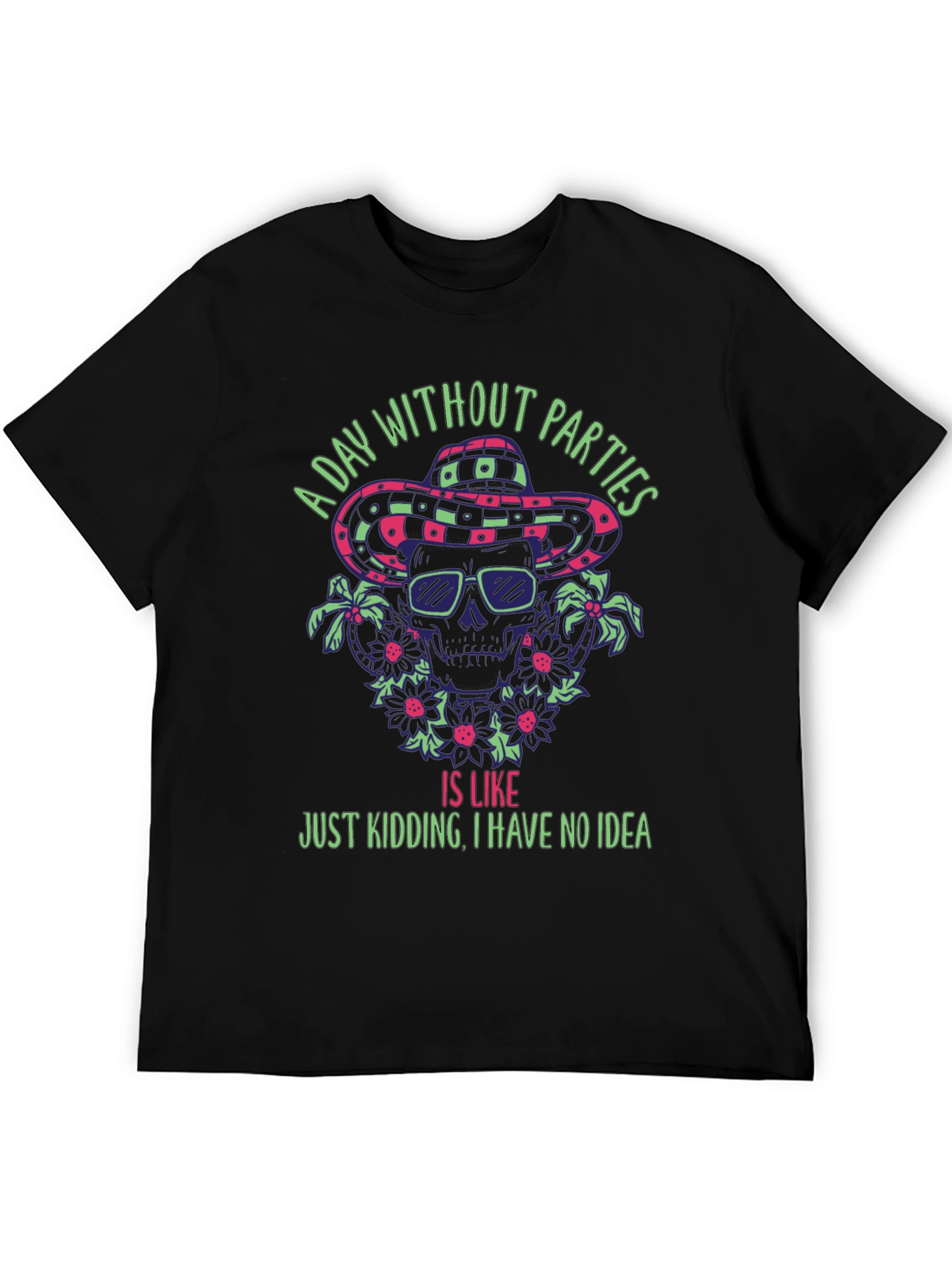 Party Skeleton T-Shirt - A Day Without Parties