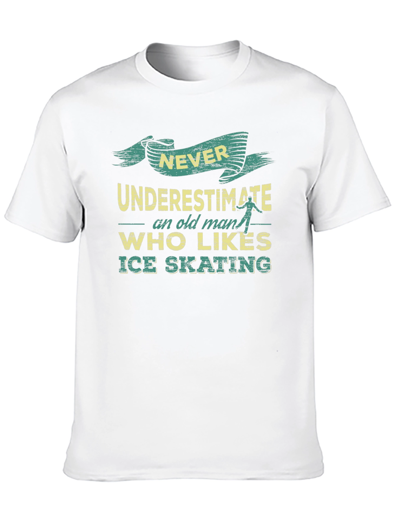 Ice Skating Old Man T-Shirt