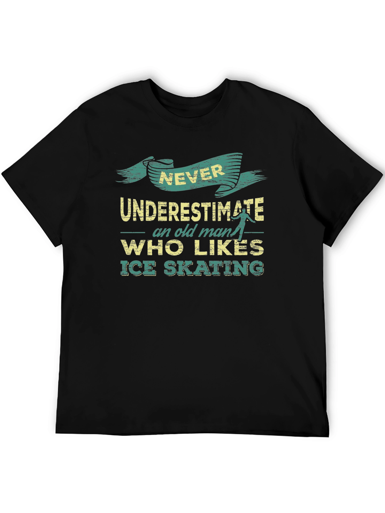 Ice Skating Old Man T-Shirt