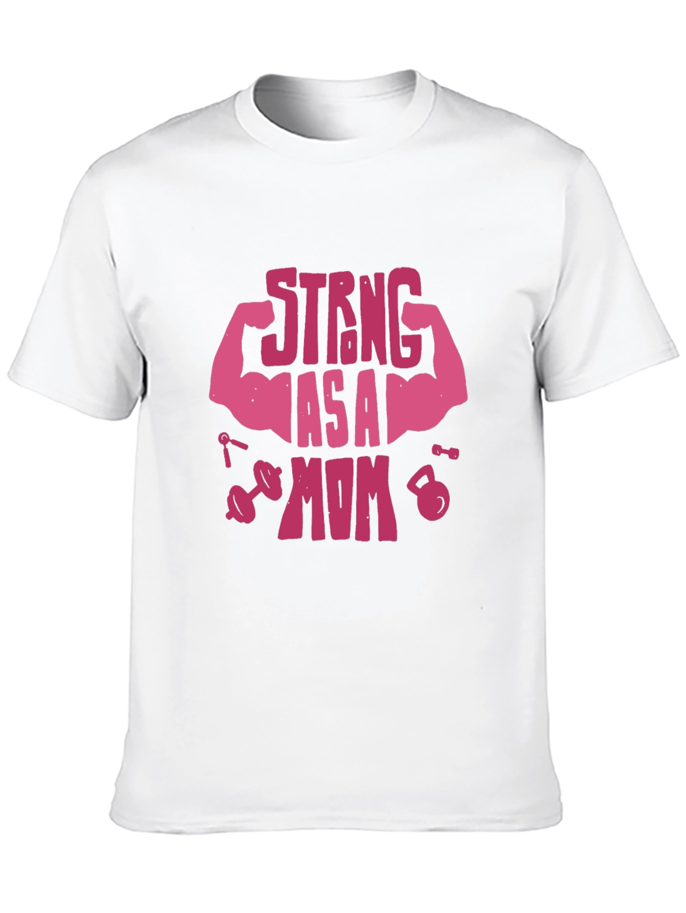 Strong As A Mom Graphic Tee - Black