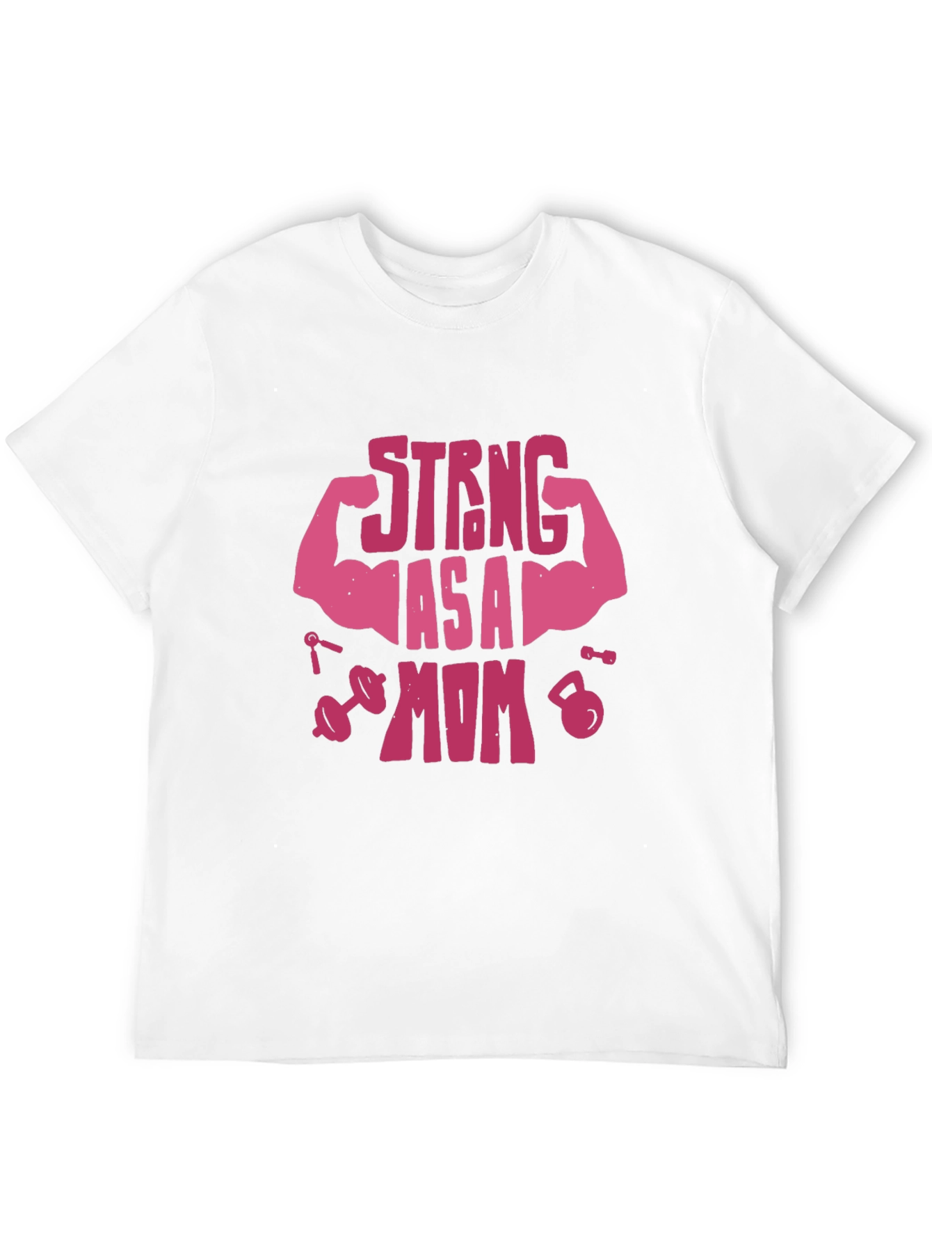 Strong As A Mom Graphic Tee - Black