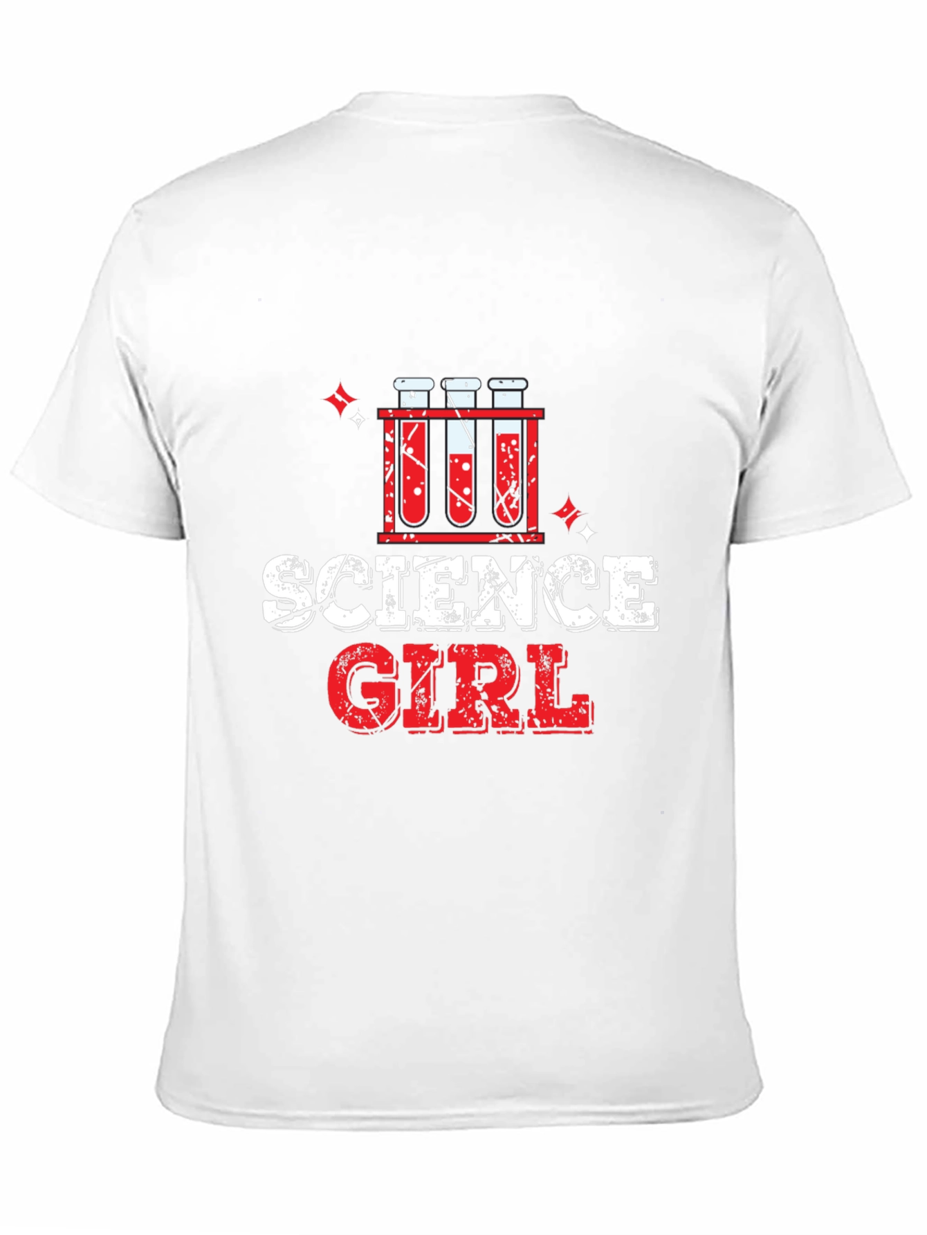 Science Girl T-Shirt - Black Cotton Blend