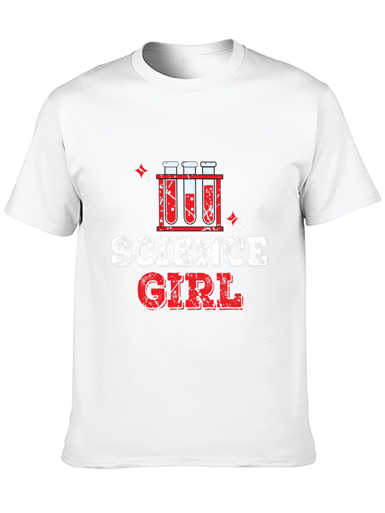 Science Girl T-Shirt - Black Cotton Blend