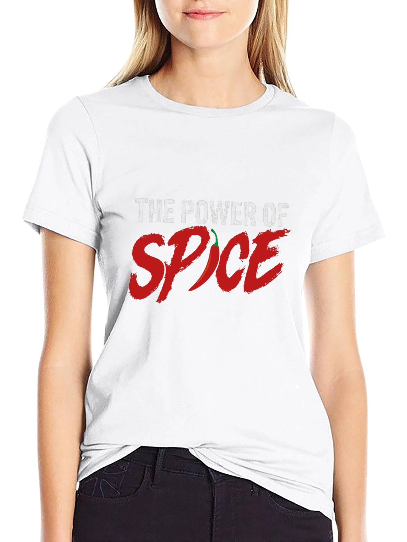 Power of Spice Graphic T-Shirt - Chili Pepper Design