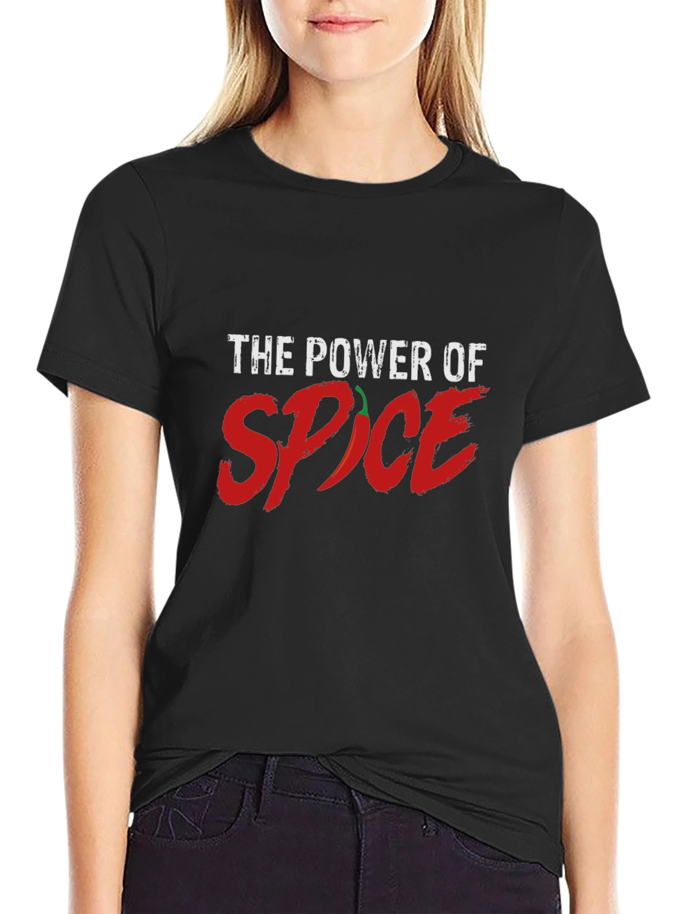 Power of Spice Graphic T-Shirt - Chili Pepper Design