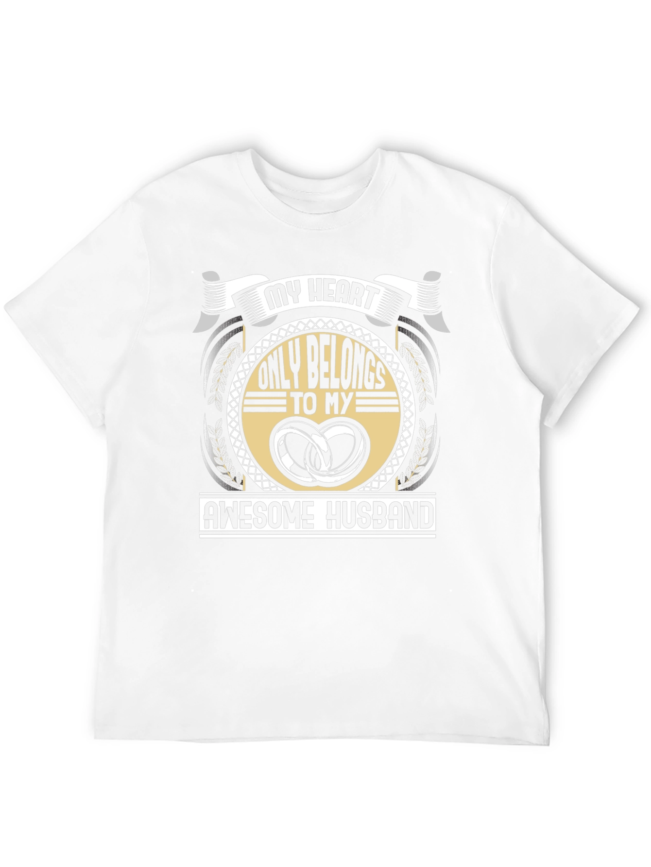 My Heart Belongs To My Awesome Husband T-Shirt