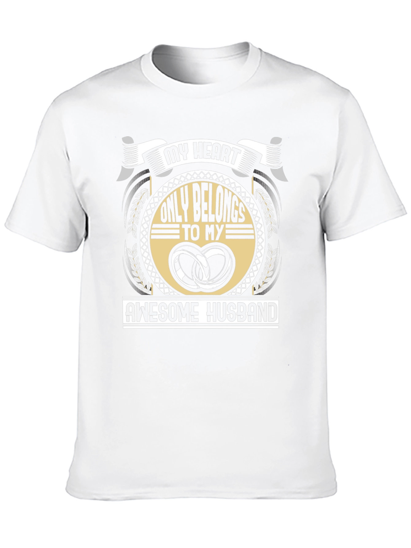 My Heart Belongs To My Awesome Husband T-Shirt