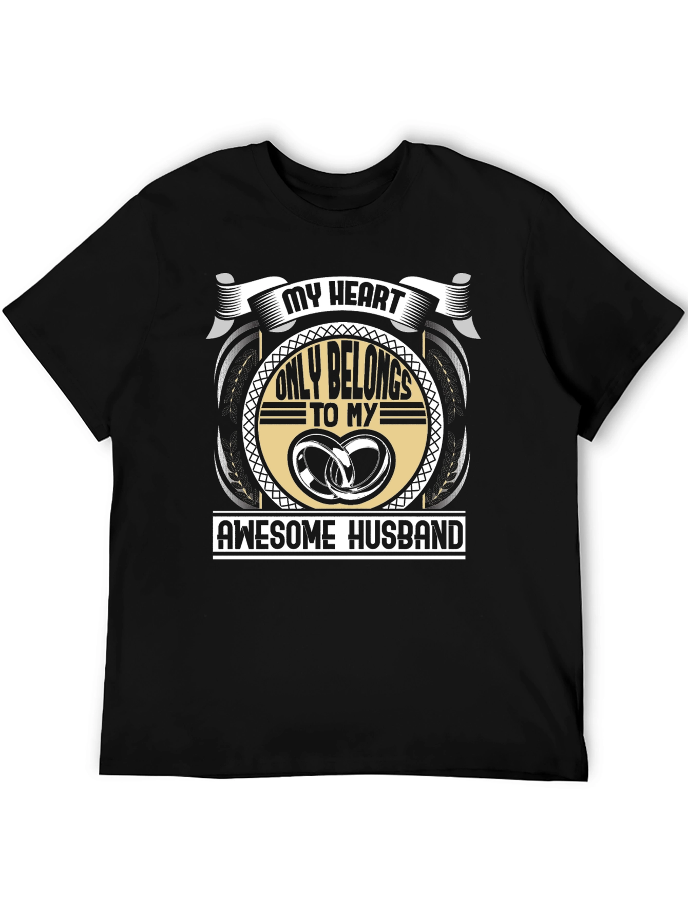 My Heart Belongs To My Awesome Husband T-Shirt