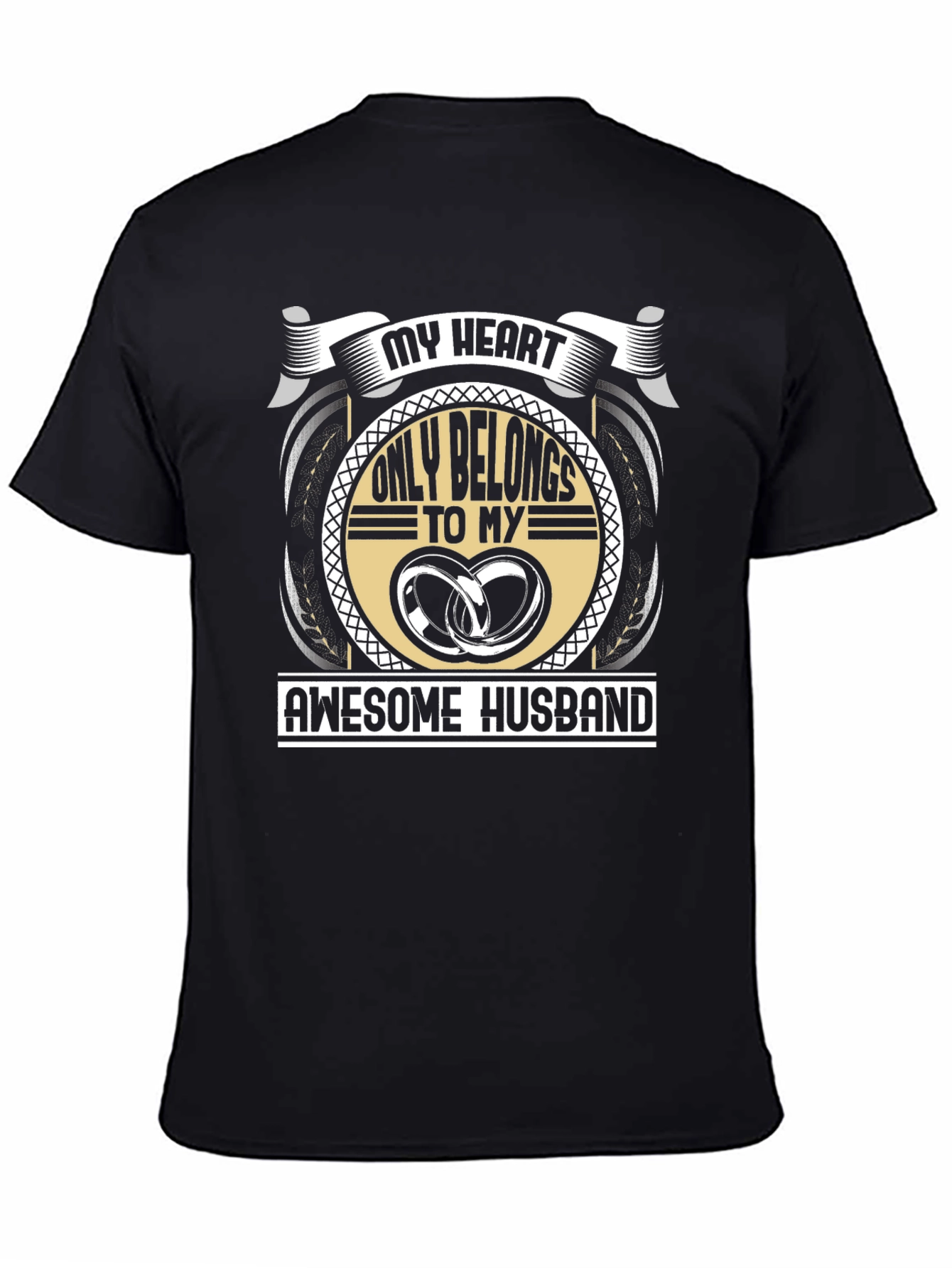 My Heart Belongs To My Awesome Husband T-Shirt
