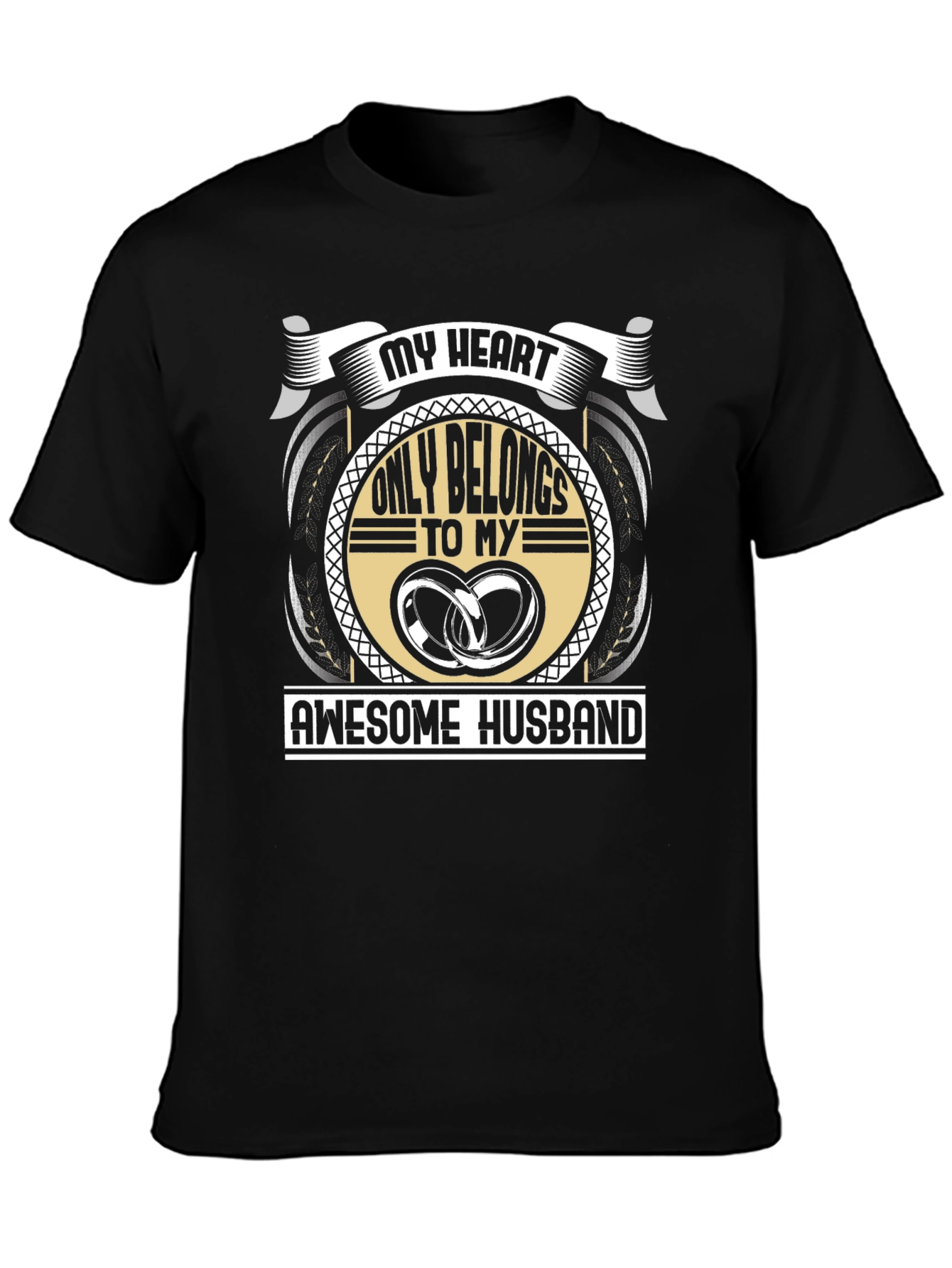 My Heart Belongs To My Awesome Husband T-Shirt